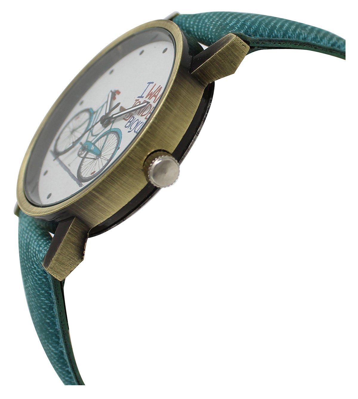 White Bicycle Analog Watch For Women LR229