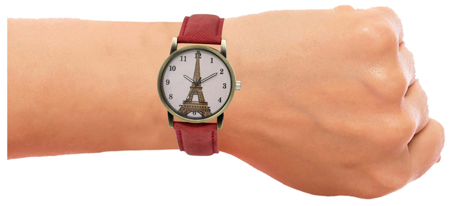 Pink Eiffel Tower Analog Watch For Women LR230