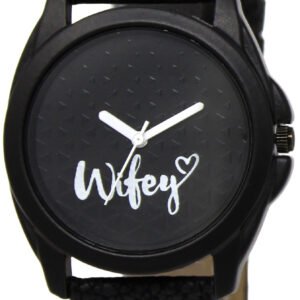 Black Wifey Analog Watch For Women LR234