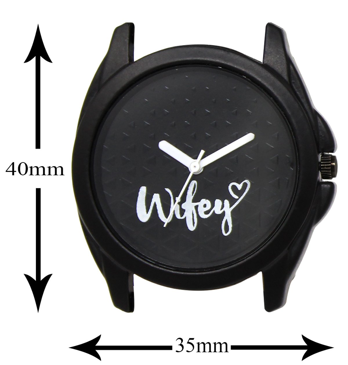 Black Wifey Analog Watch For Women LR234