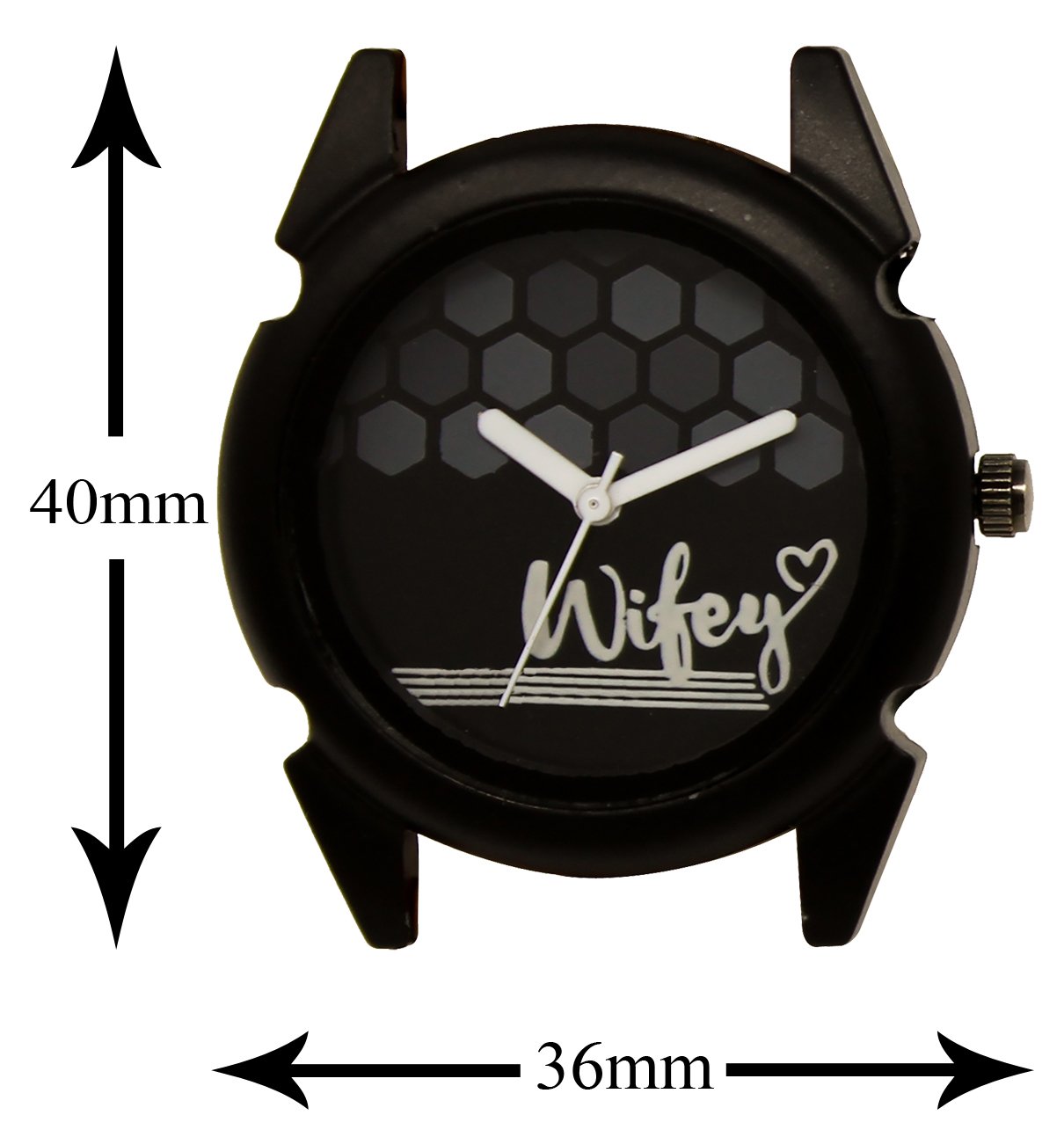 Black Wifey Analog Watch For Women LR235