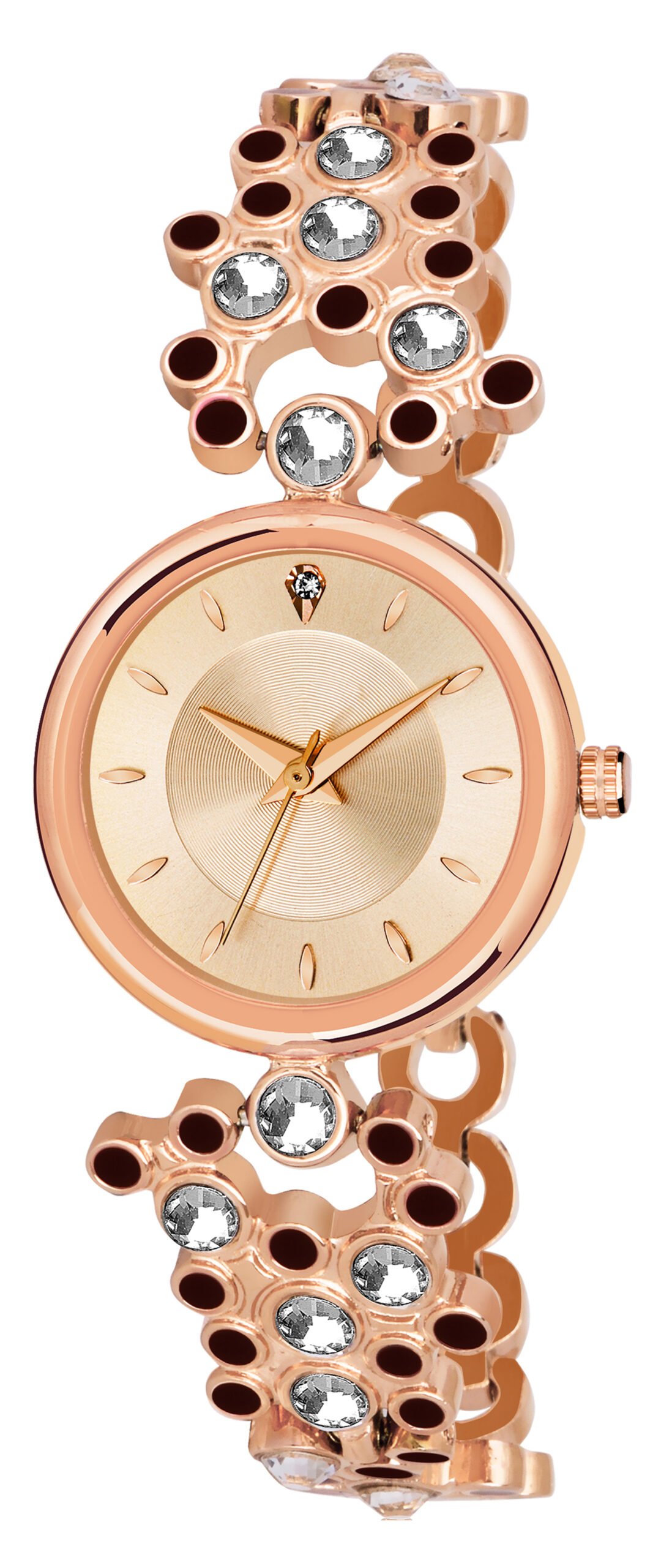 Rose Gold Brass Designer Analog Watch For Women LR256