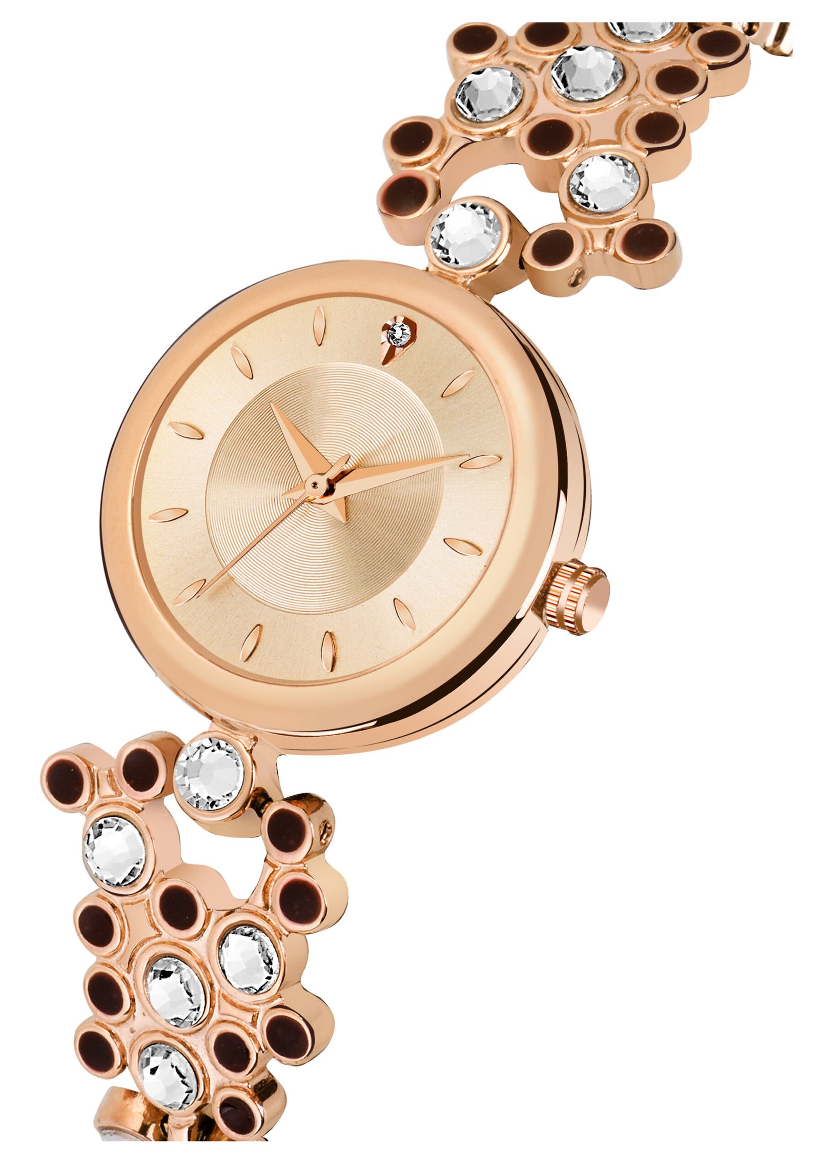 Rose Gold Brass Designer Analog Watch For Women LR256