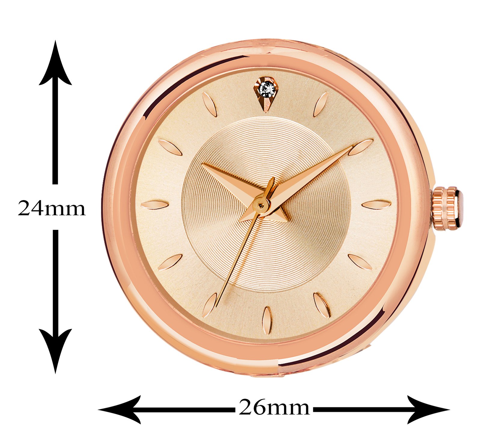 Rose Gold Brass Designer Analog Watch For Women LR256