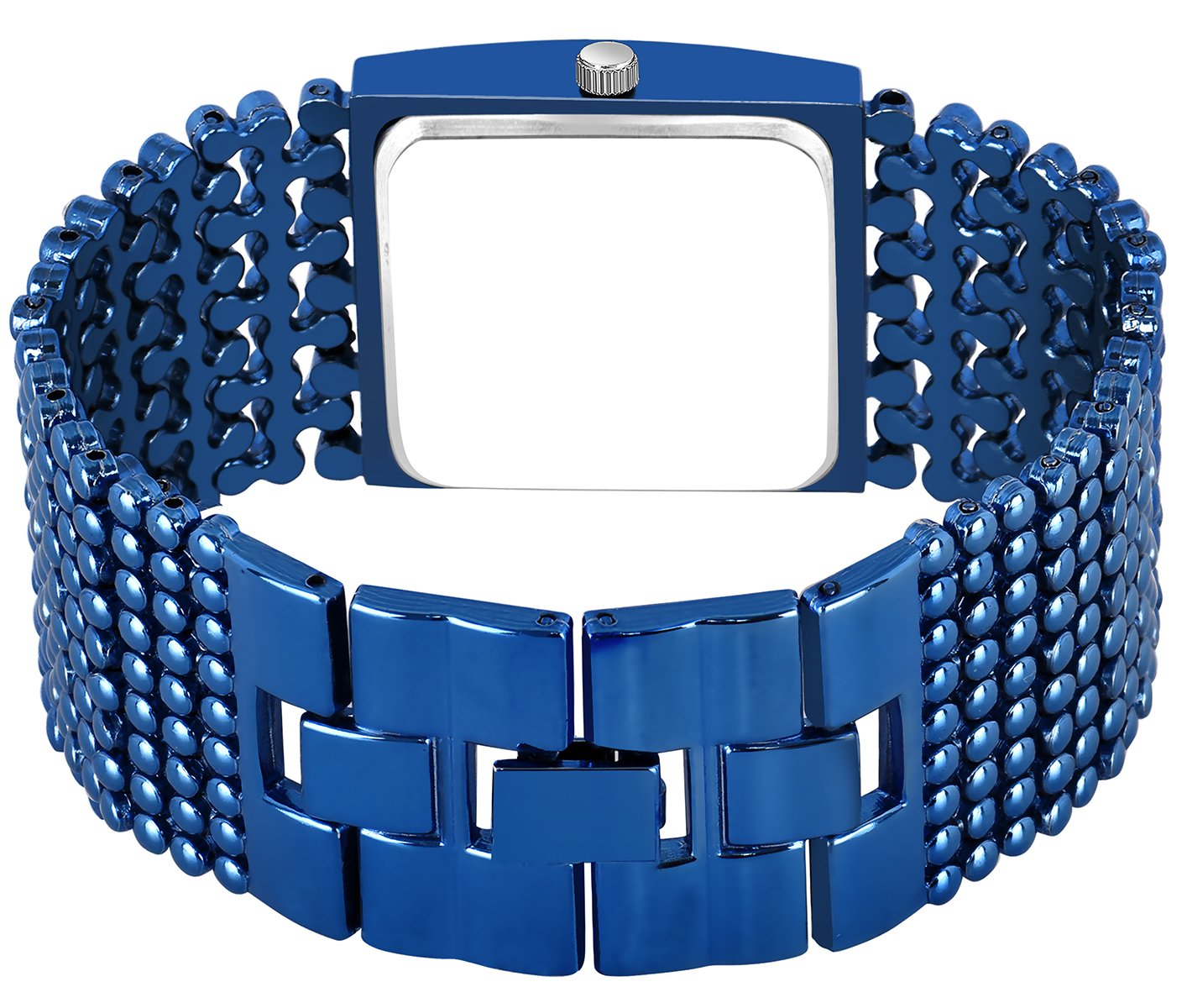 Blue Square Braclet Analog Watch For Women LR290