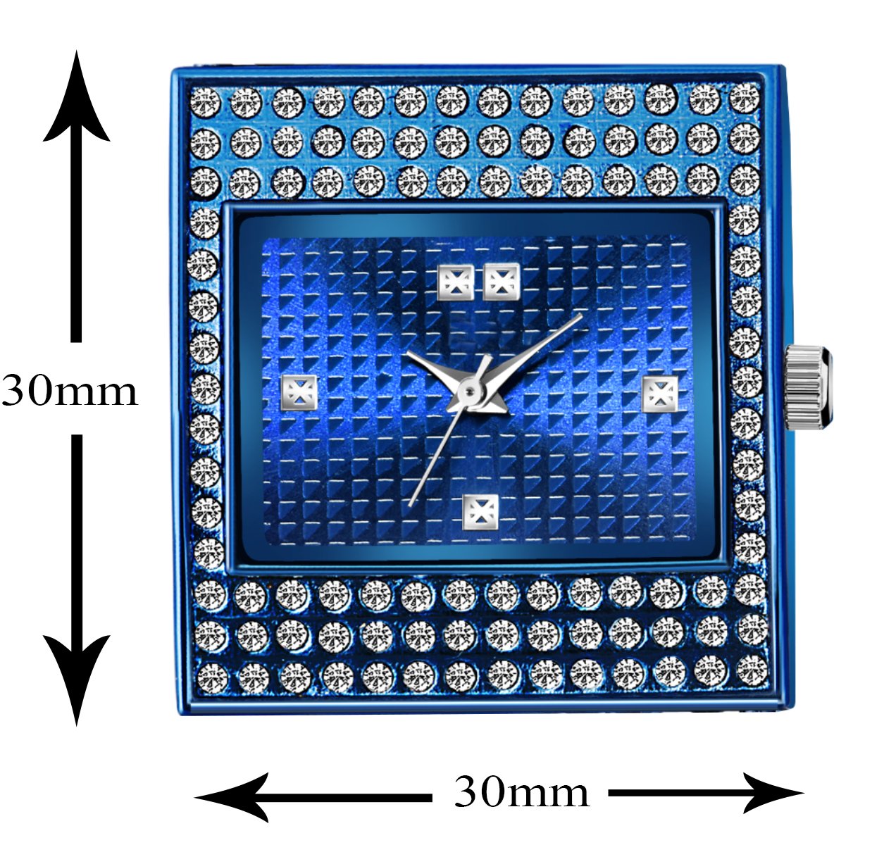 Blue Square Braclet Analog Watch For Women LR290