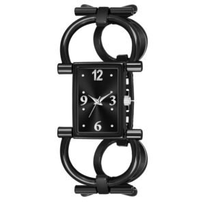 Black Trending Square Braclet Analog Watch For Women LR292