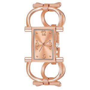Rose Gold Trending Square Braclet Analog Watch For Women LR293