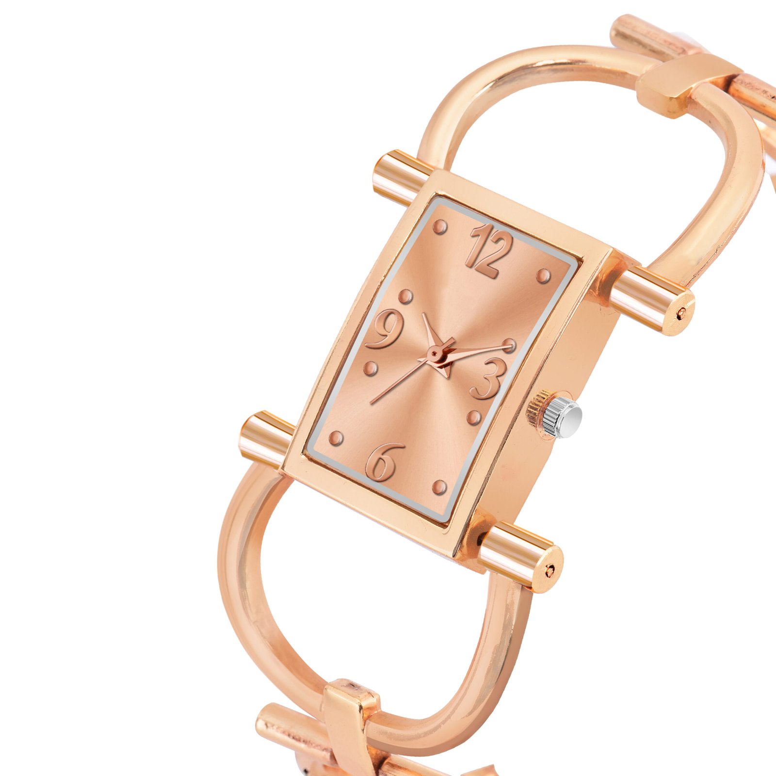 Rose Gold Trending Square Braclet Analog Watch For Women LR293