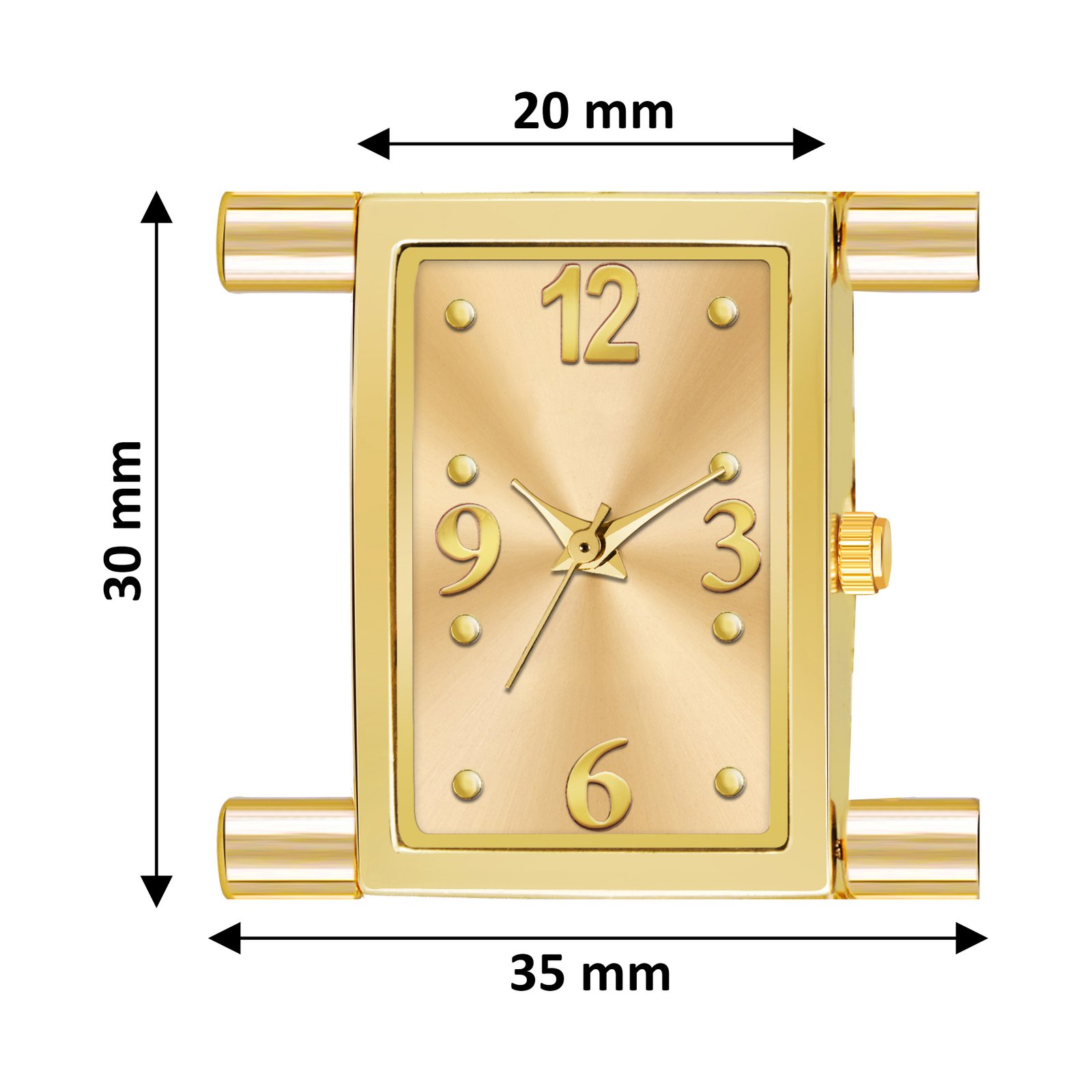 Gold Trending Square Braclet Analog Watch For Women LR294