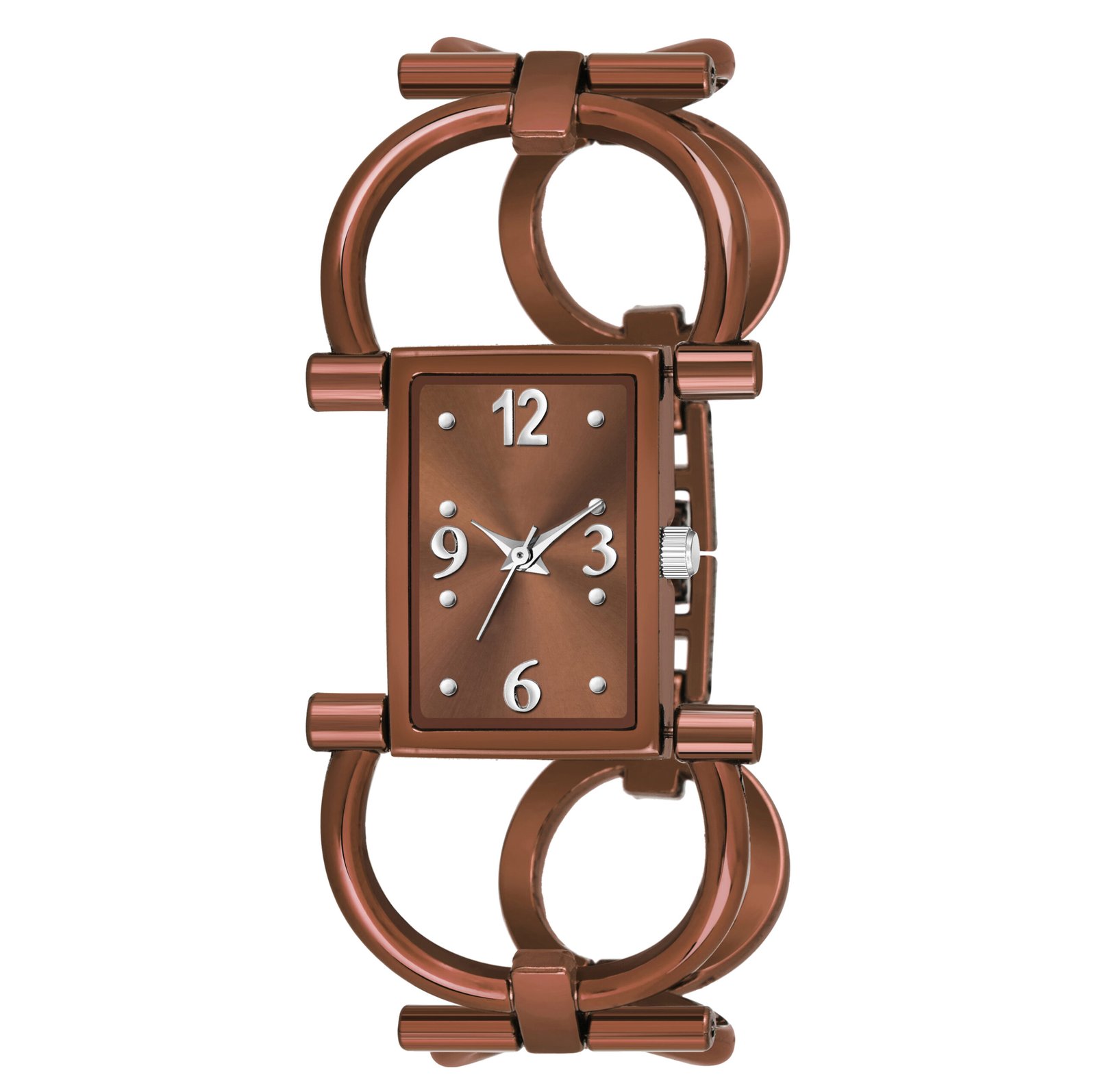 Chocolate Trending Square Braclet Analog Watch For Women LR295