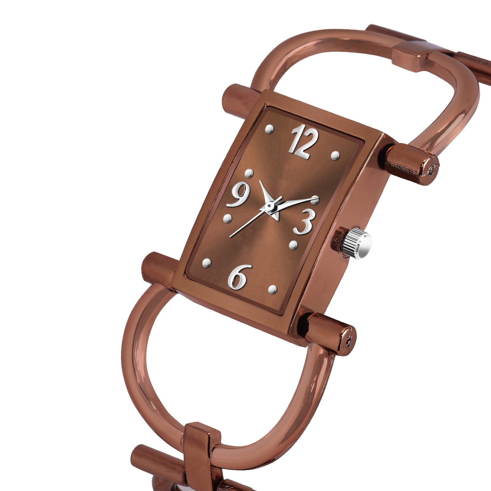 Chocolate Trending Square Braclet Analog Watch For Women LR295