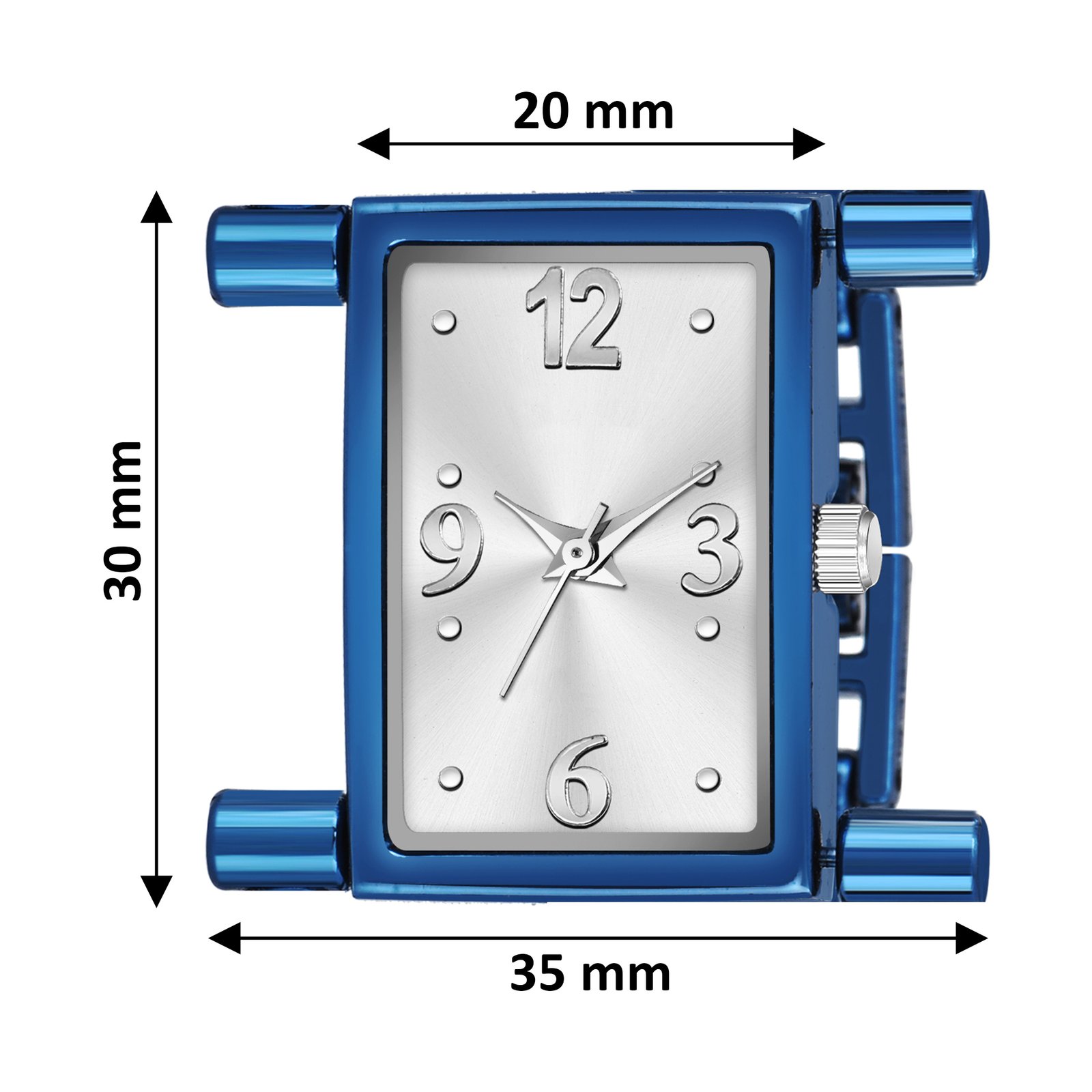 Blue Trending Square Braclet Analog Watch For Women LR296