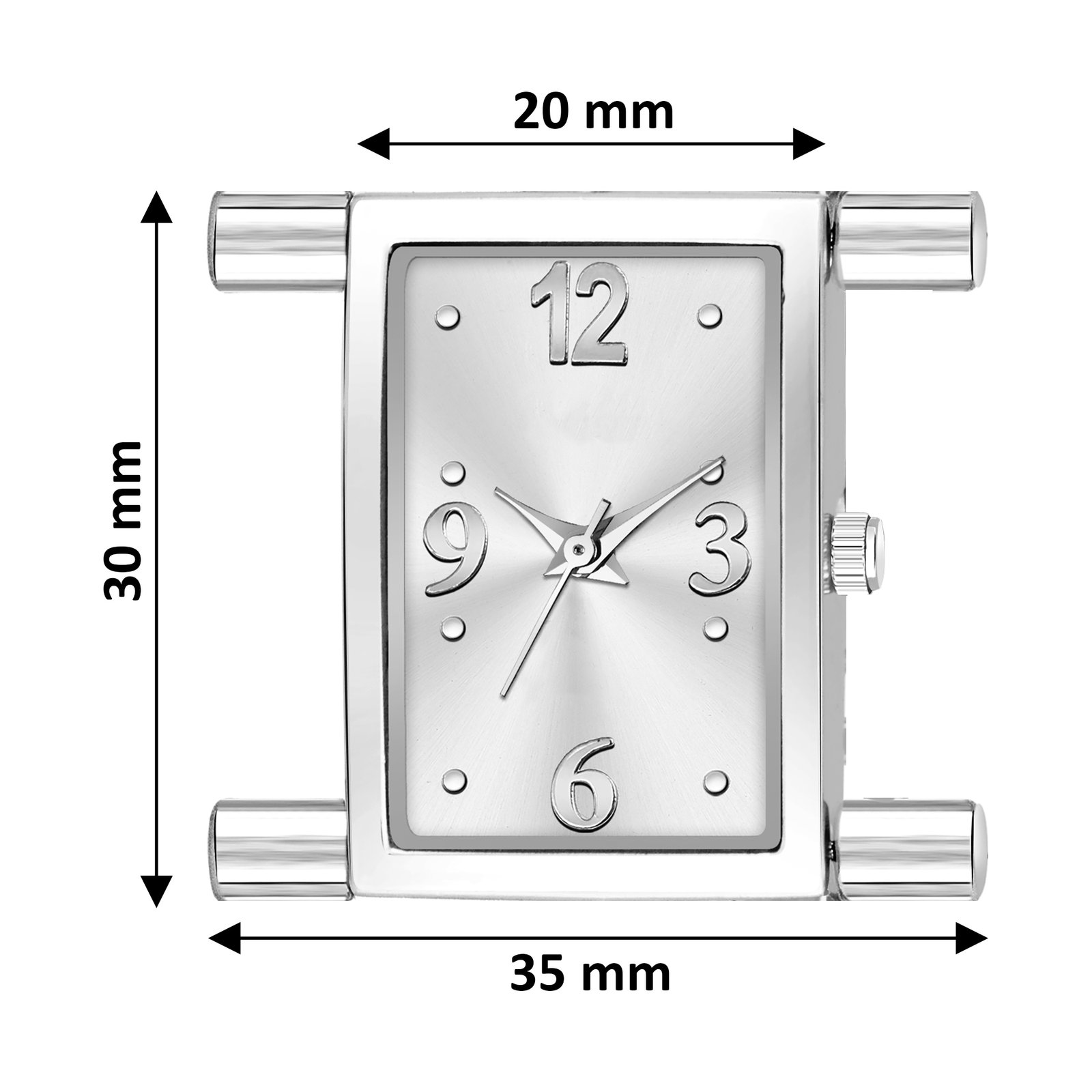 Silver Trending Square Braclet Analog Watch For Women LR297