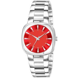 Red Professional Analog Watch For Women LR304