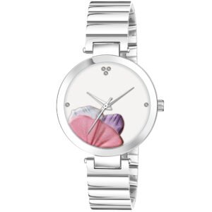 White Flower Designer Analog Watch For Women LR314