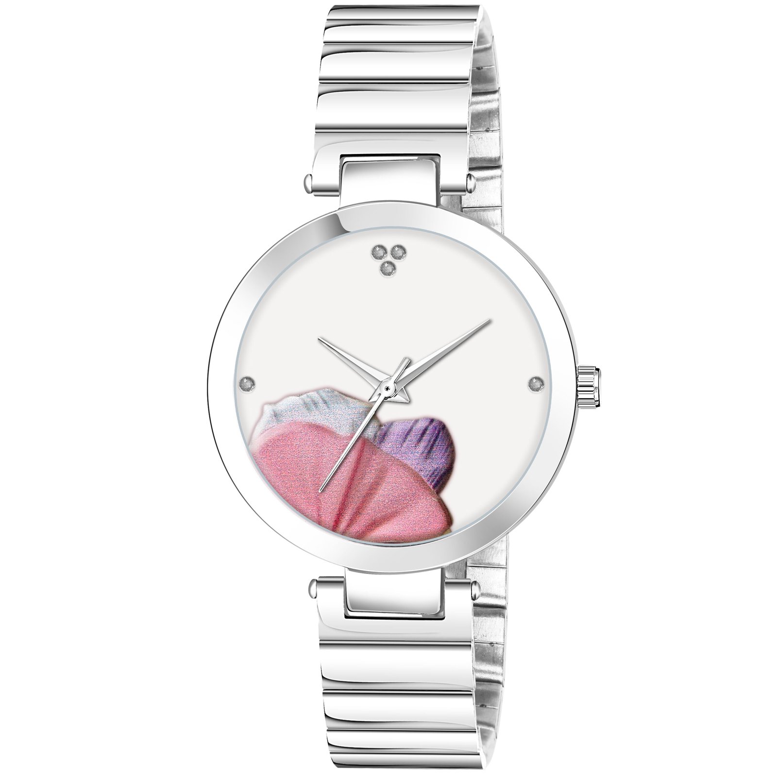 White Flower Designer Analog Watch For Women LR314
