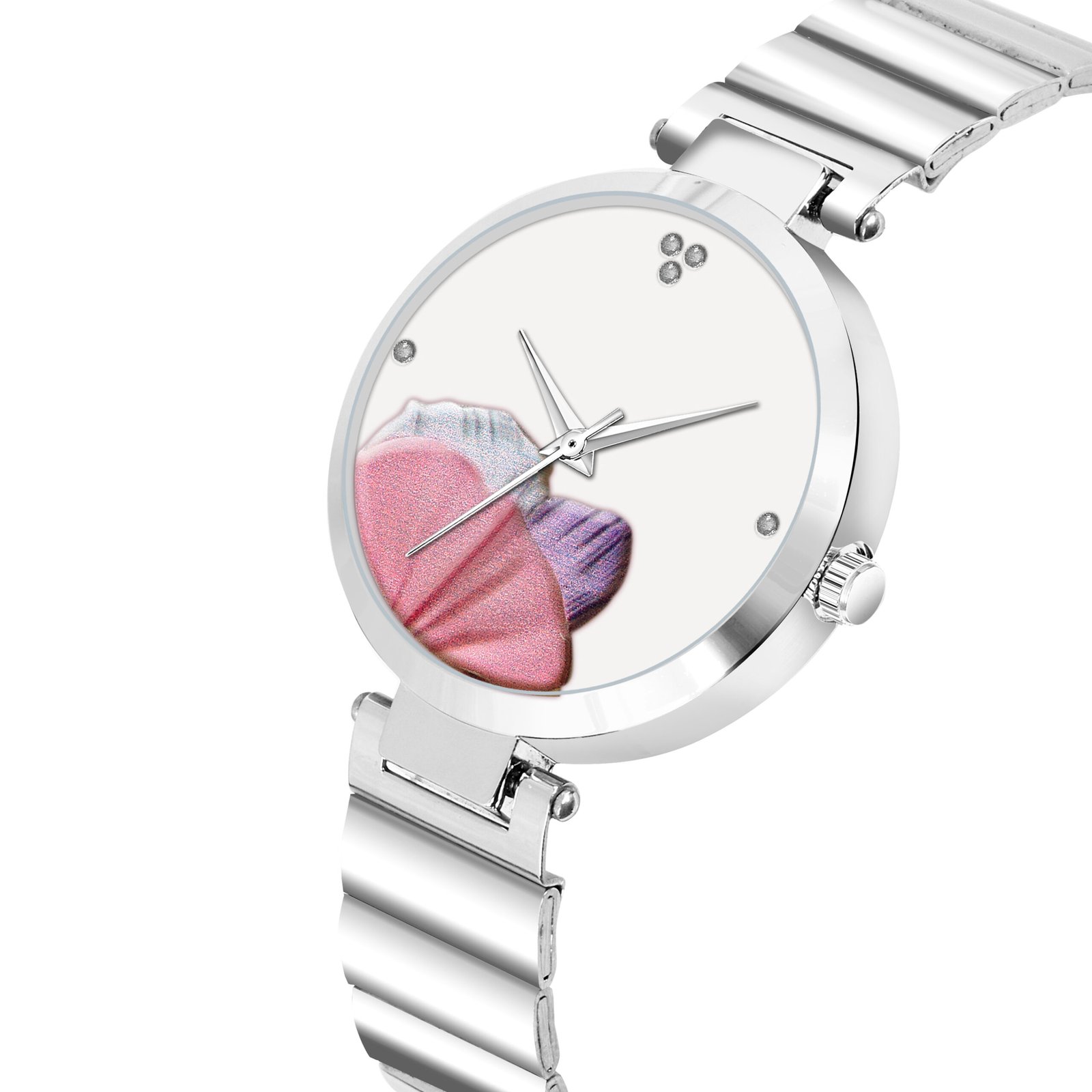 White Flower Designer Analog Watch For Women LR314
