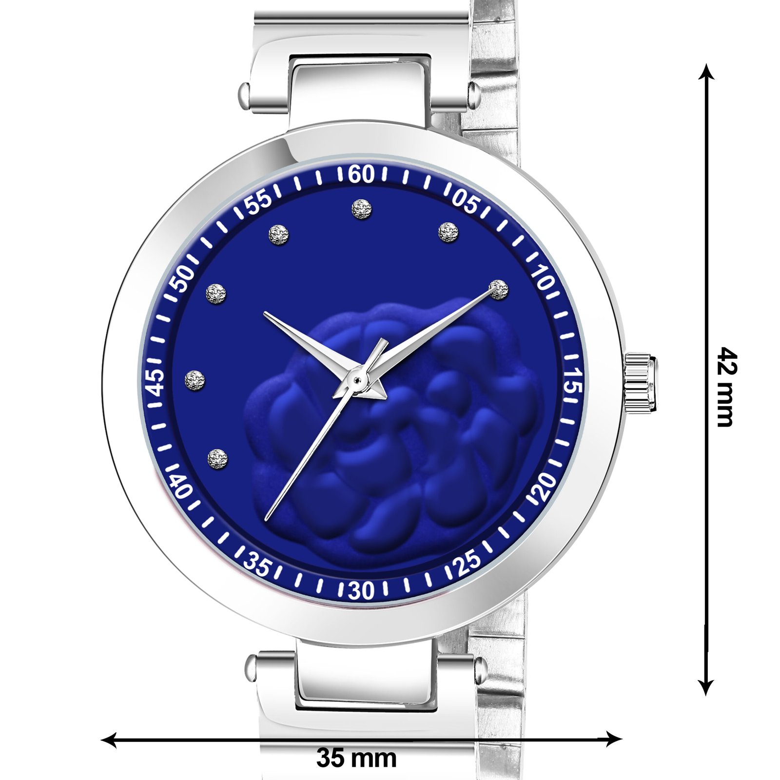 Blue Fancy Analog Watch For Women LR316