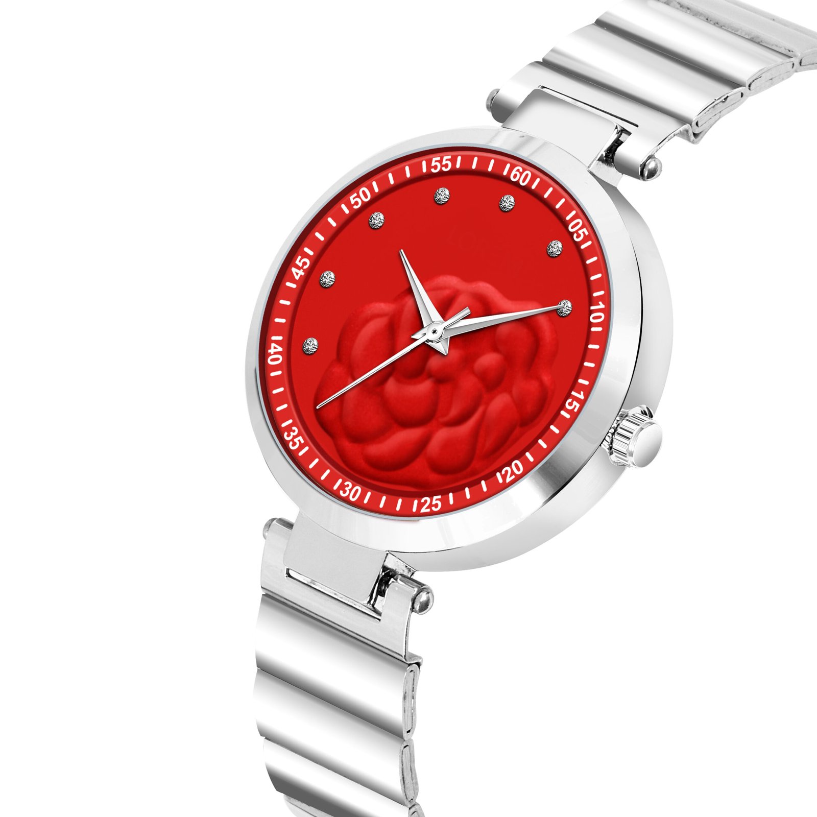 Red Fancy Analog Watch For Women LR317