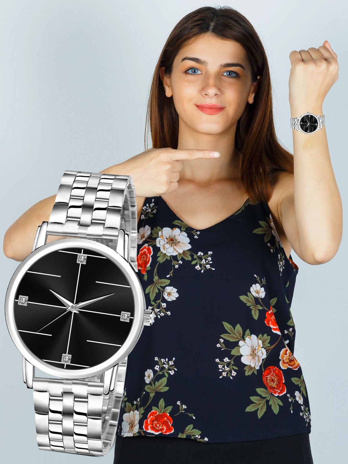 Black Standard Analog Watch For Women LR320