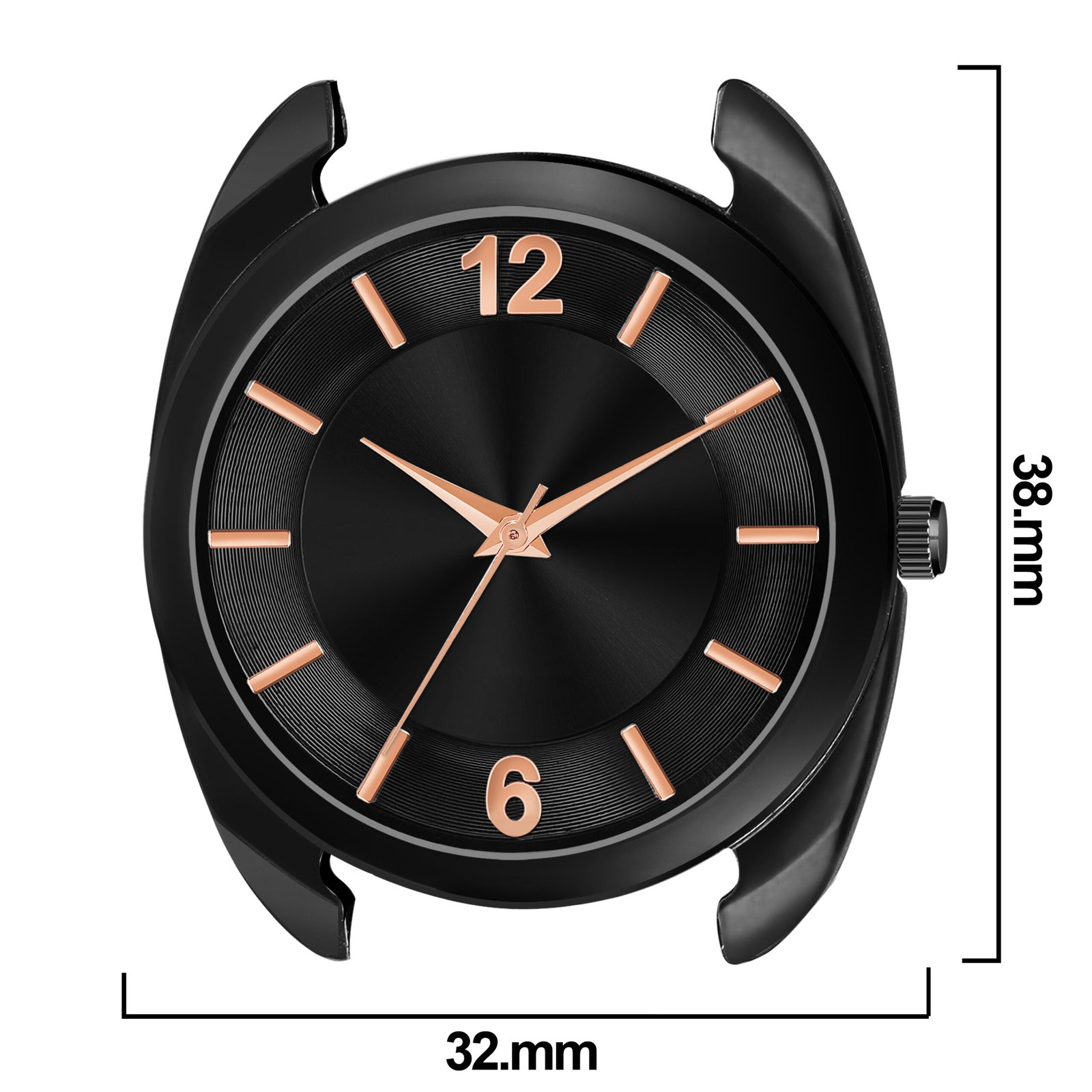 Black Fancy Casual Watch For Women LR322