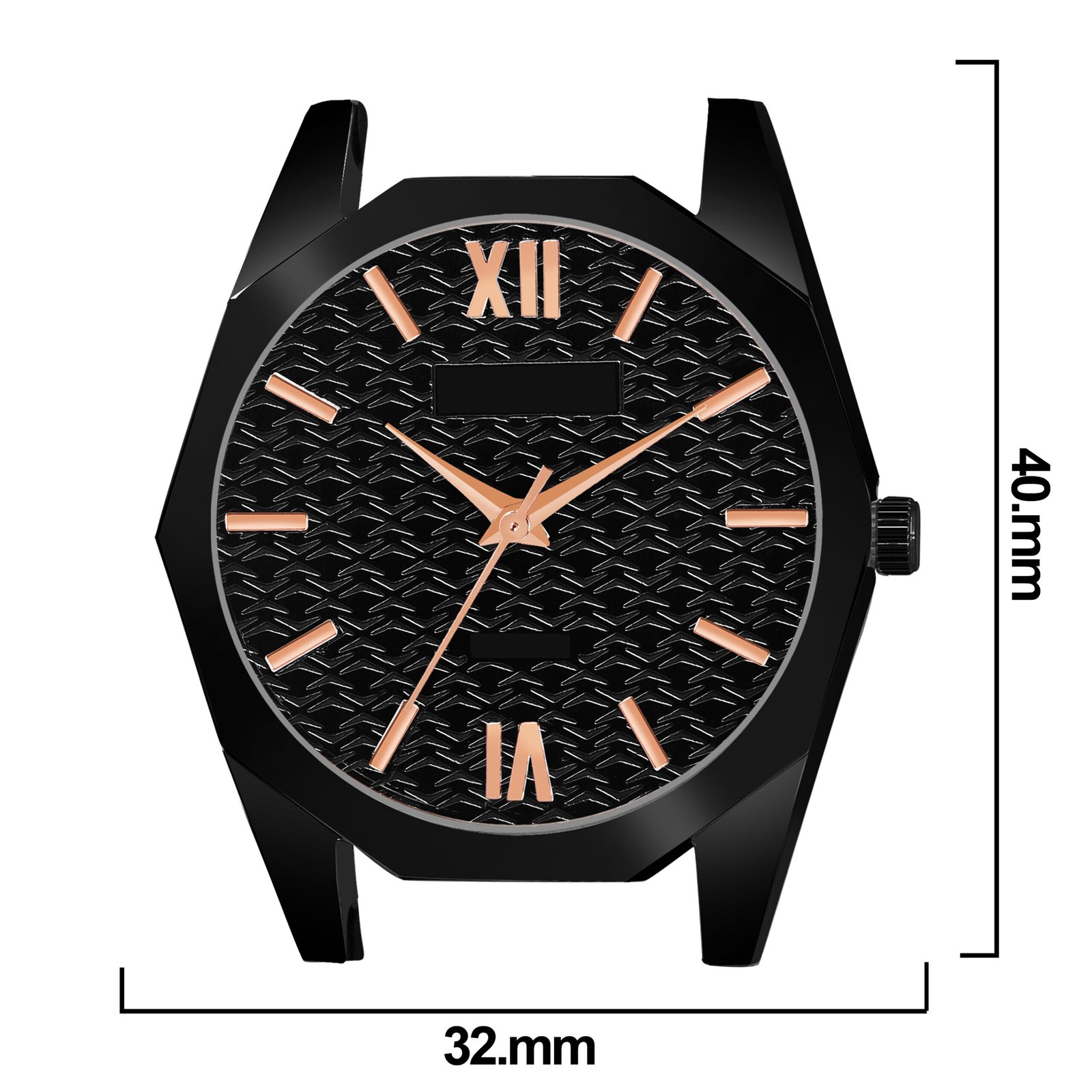 Black Fancy Casual Watch For Women LR328