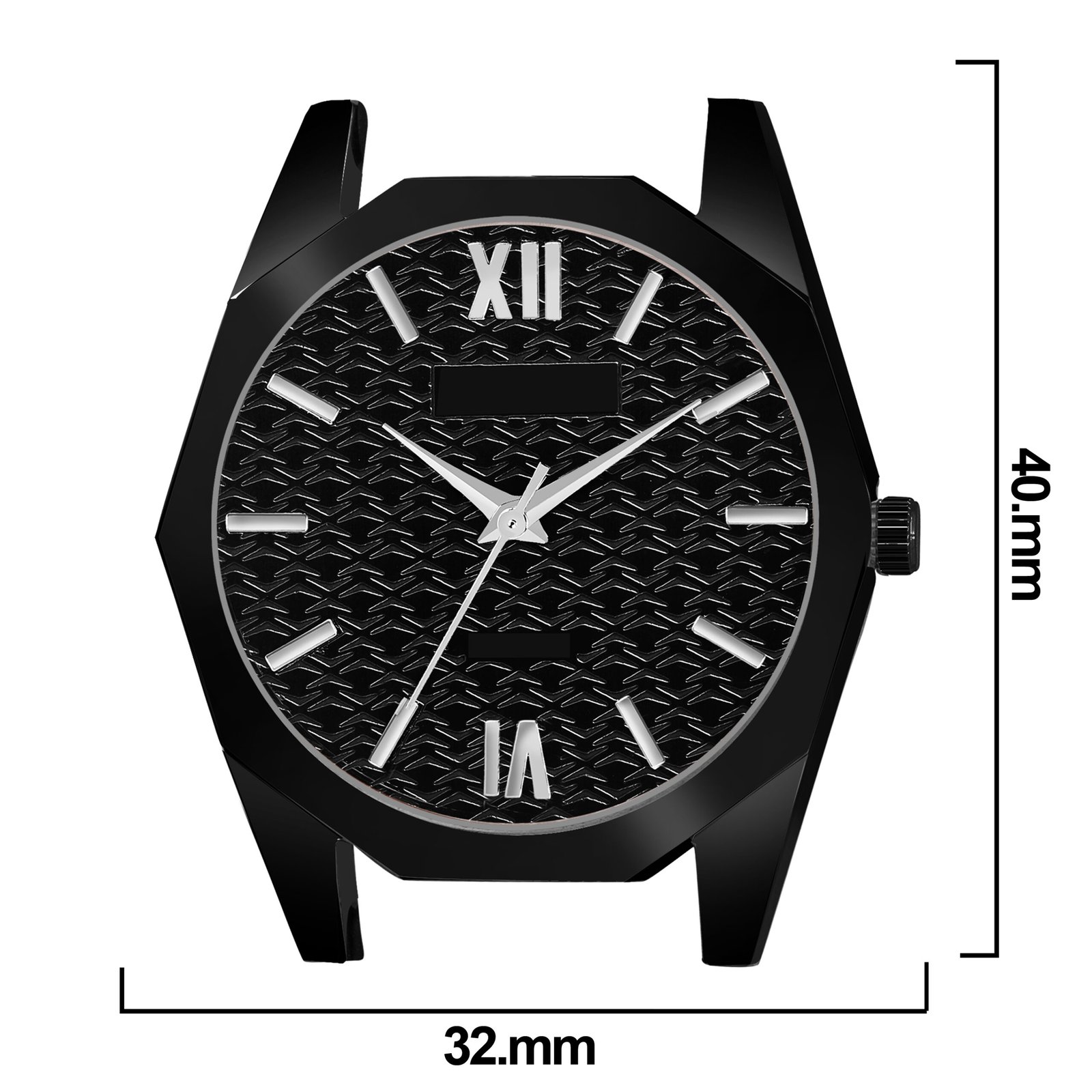 Black Fancy Casual Watch For Women LR329