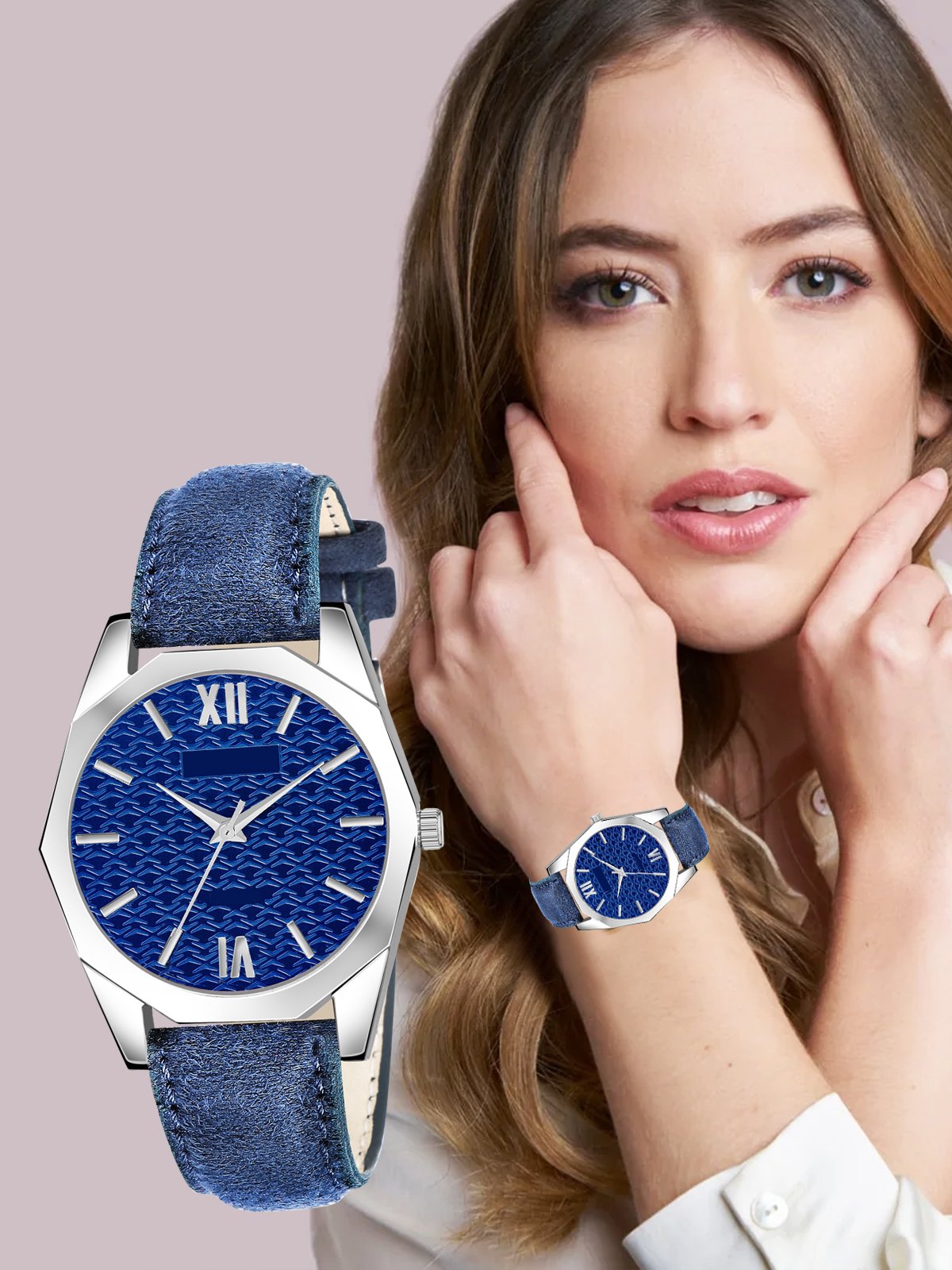 Blue Fancy Casual Watch For Women LR333