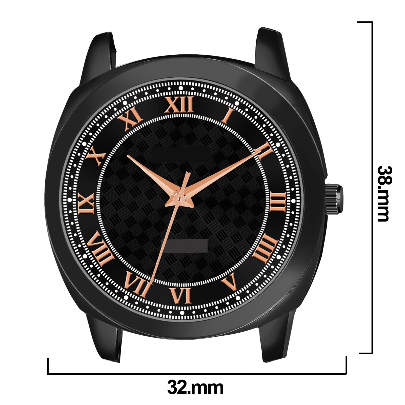 Black Fancy Casual Watch For Women LR334