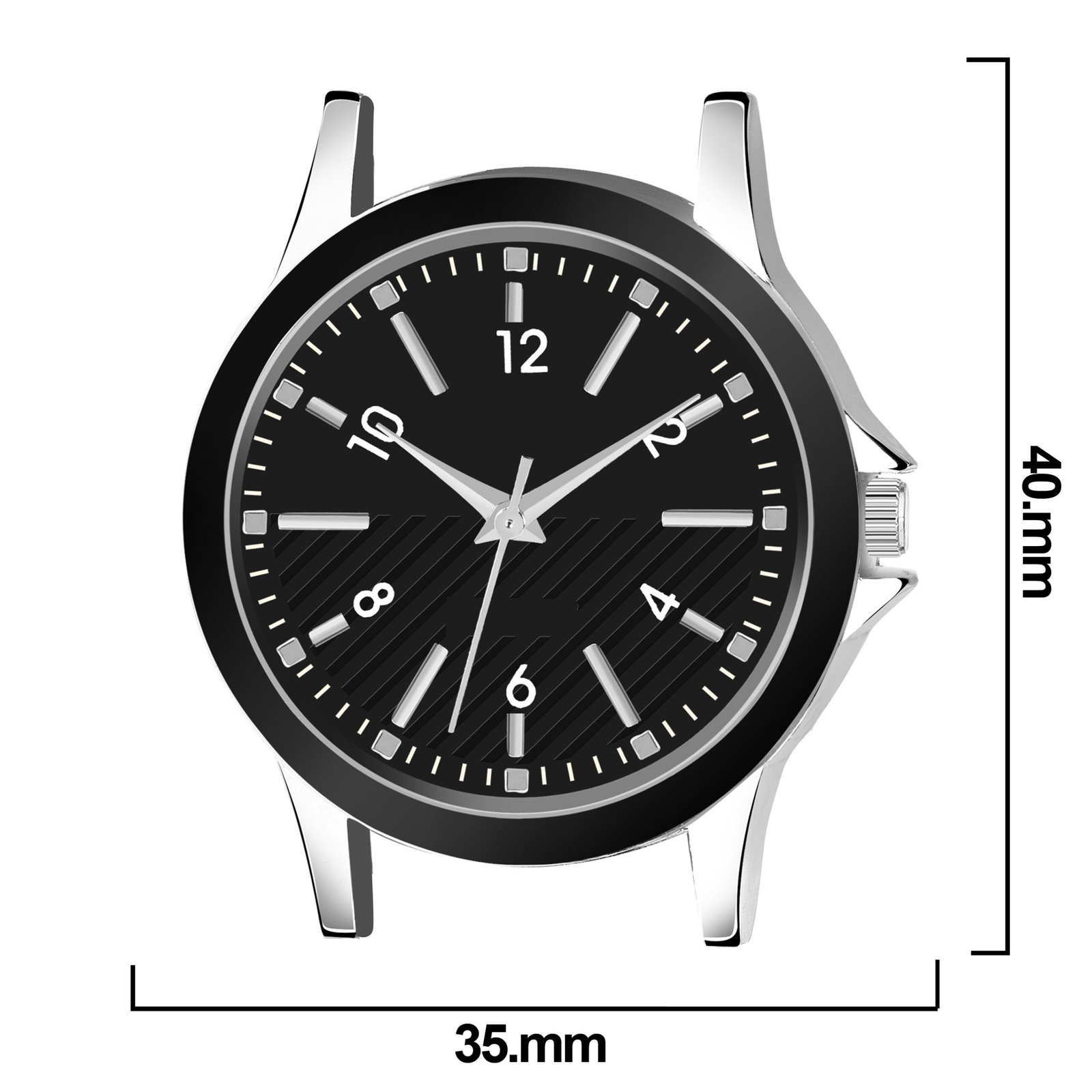 Black Fancy Casual Watch For Women LR340