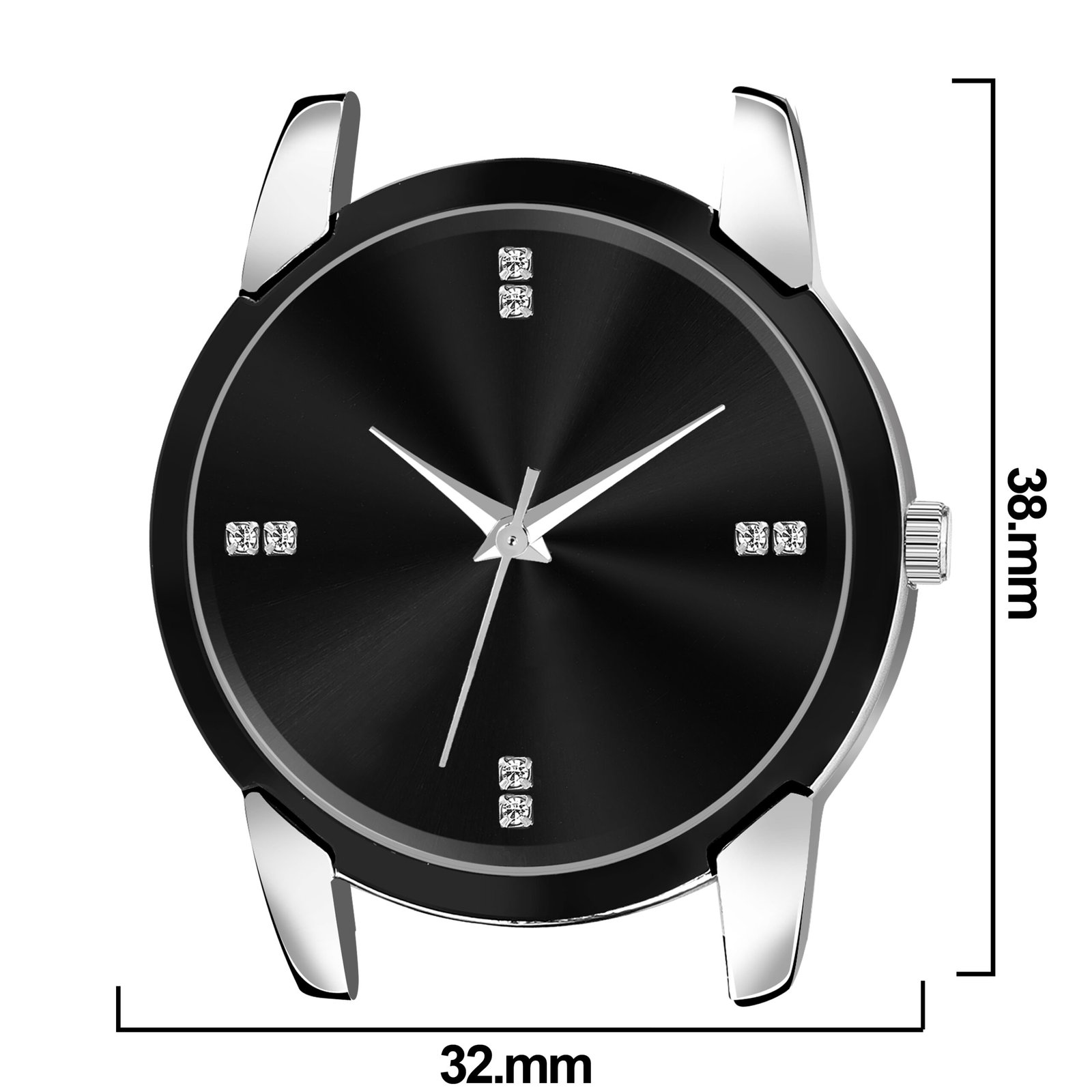 Black Fancy Casual Watch For Women LR343