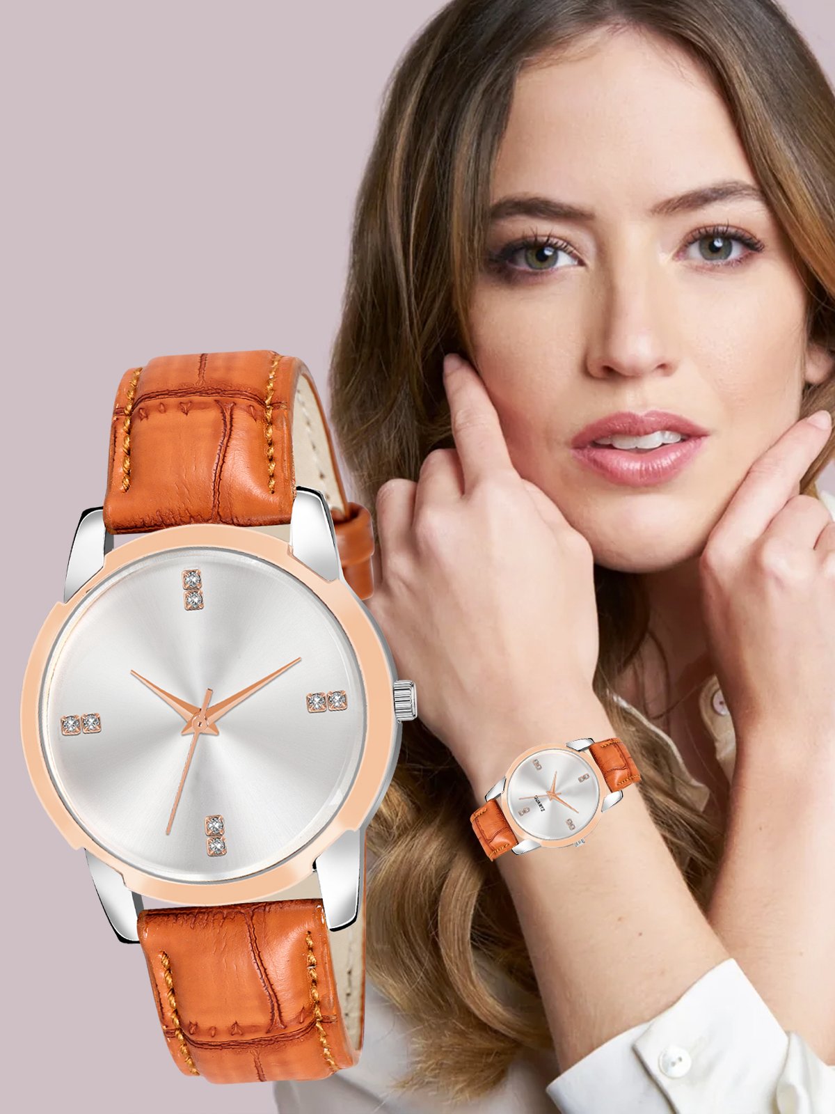 Silver Fancy Casual Watch For Women LR344