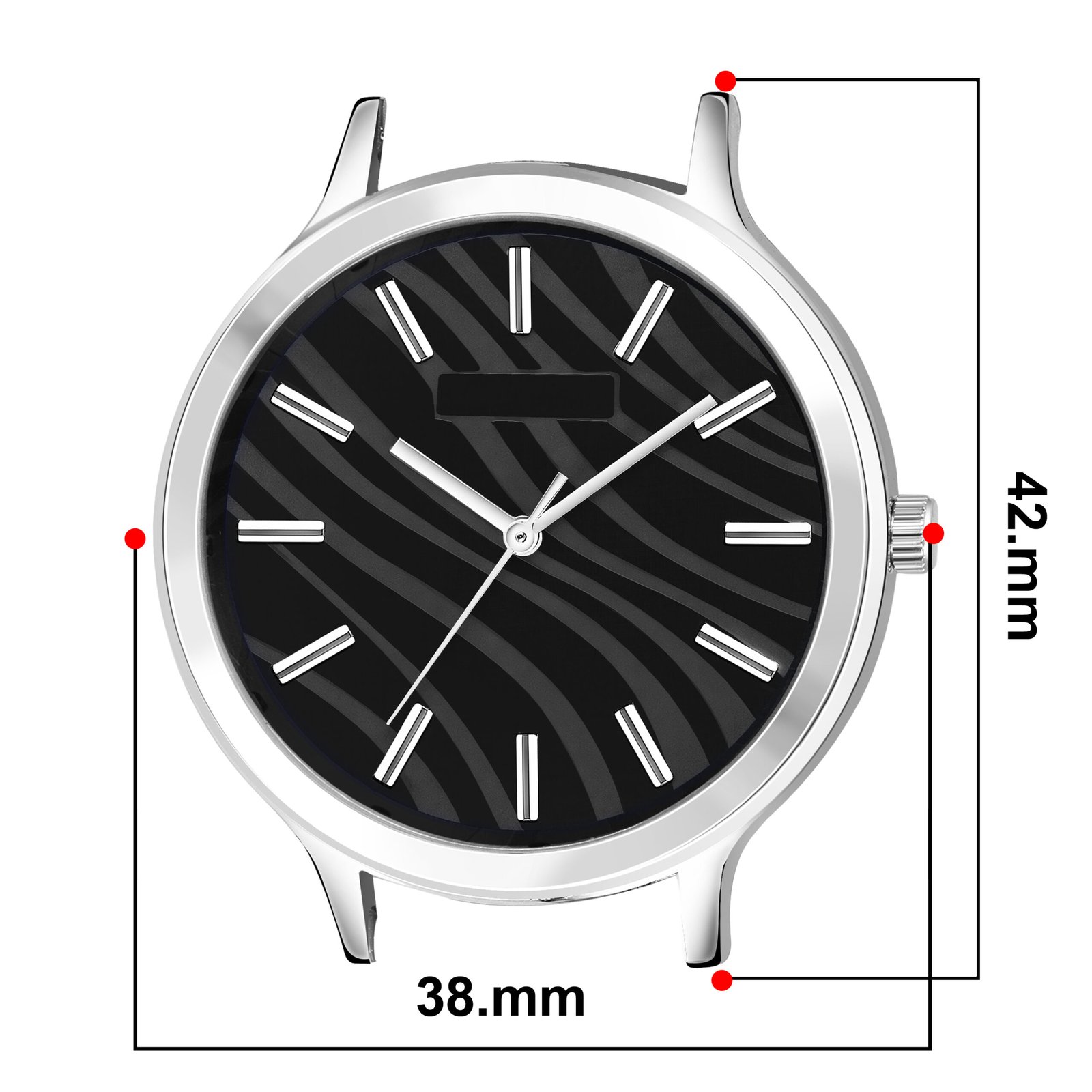 Black Stylish Dial Analog Watch For Women LR345