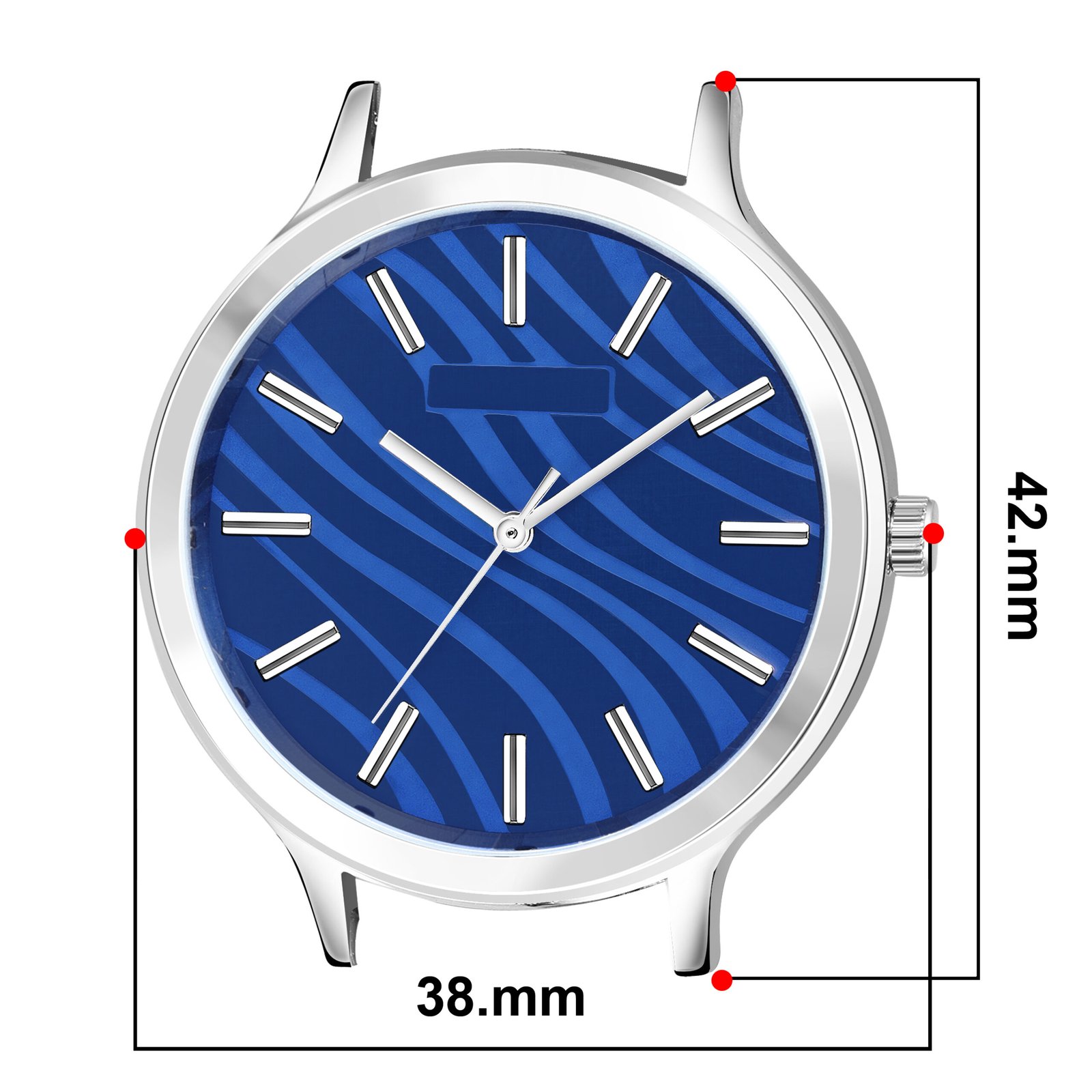 Blue Stylish Dial Analog Watch For Women LR346
