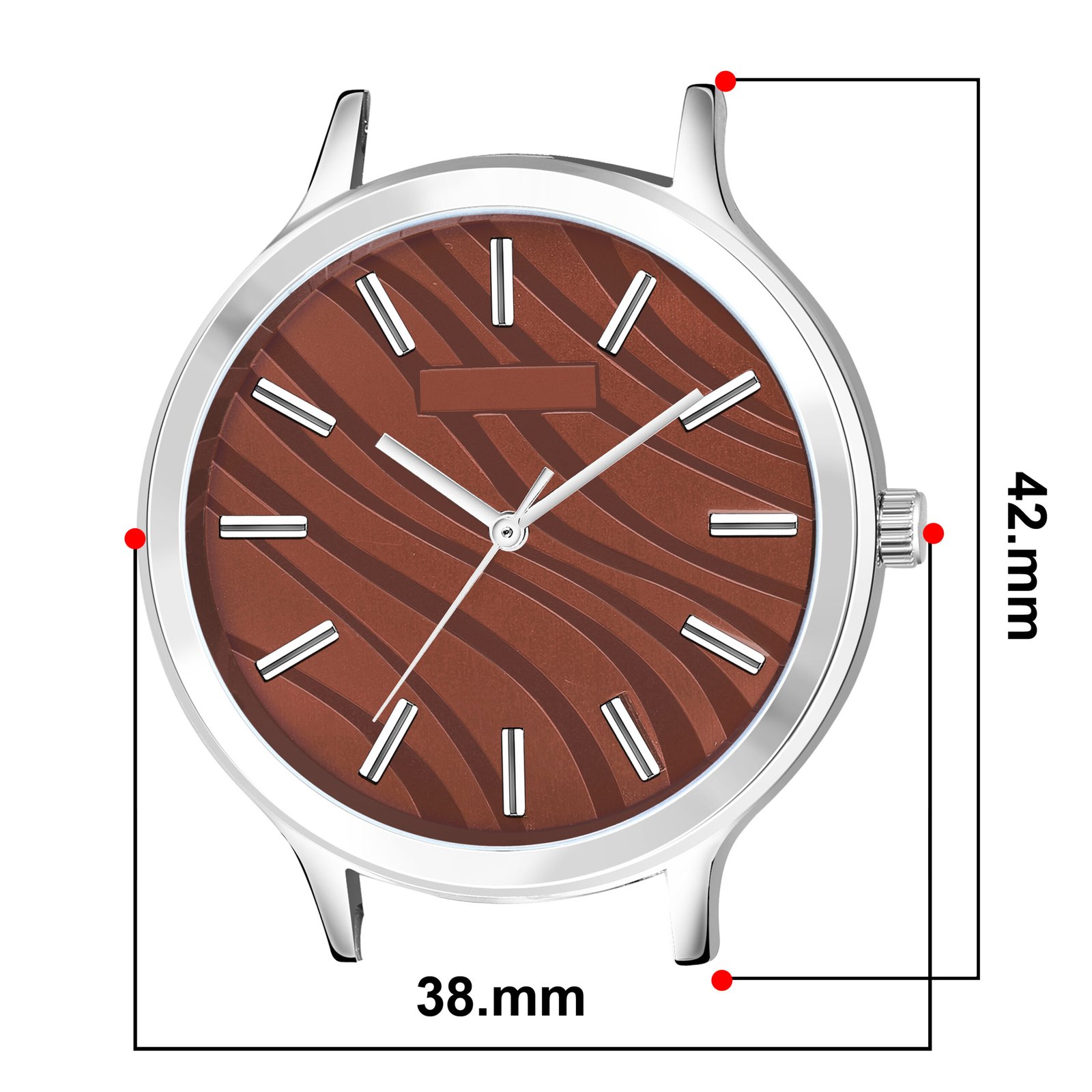 Brown Stylish Dial Analog Watch For Women LR347