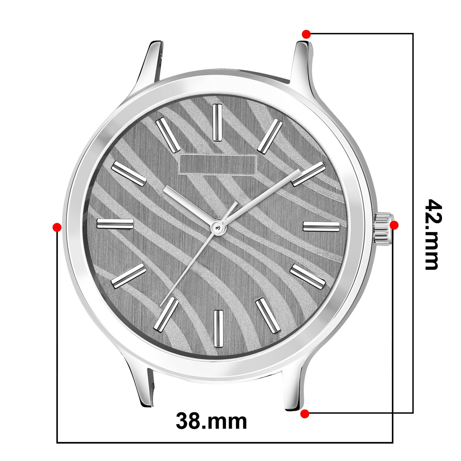 Grey Stylish Dial Analog Watch For Women LR348