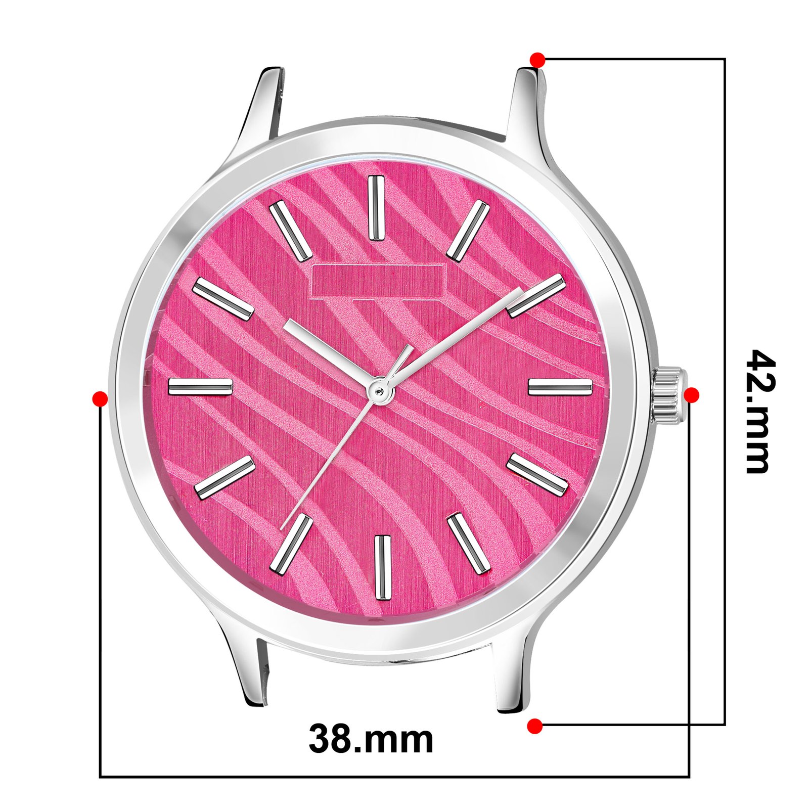 Pink Stylish Dial Analog Watch For Women LR350