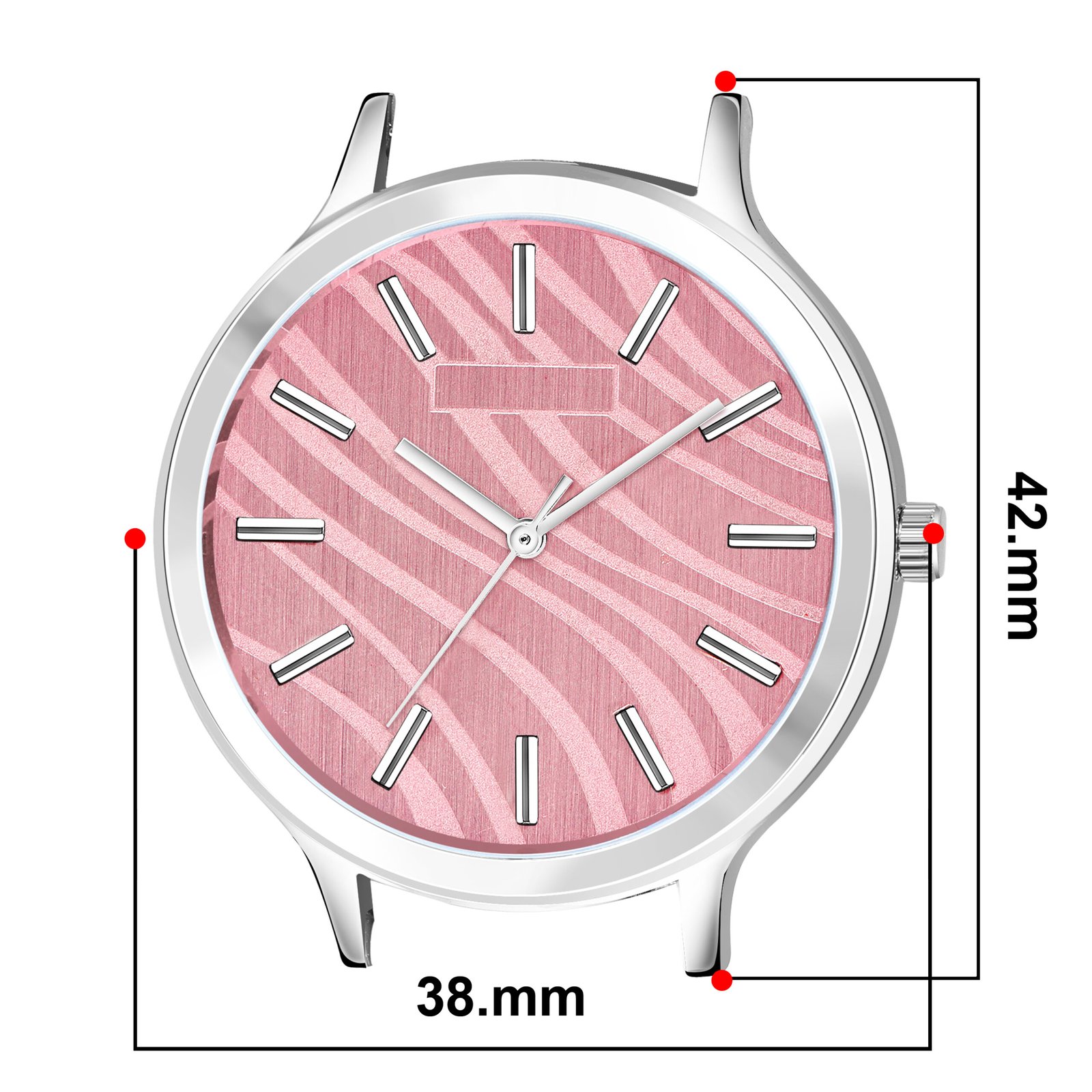 Light Pink Stylish Dial Analog Watch For Women LR351