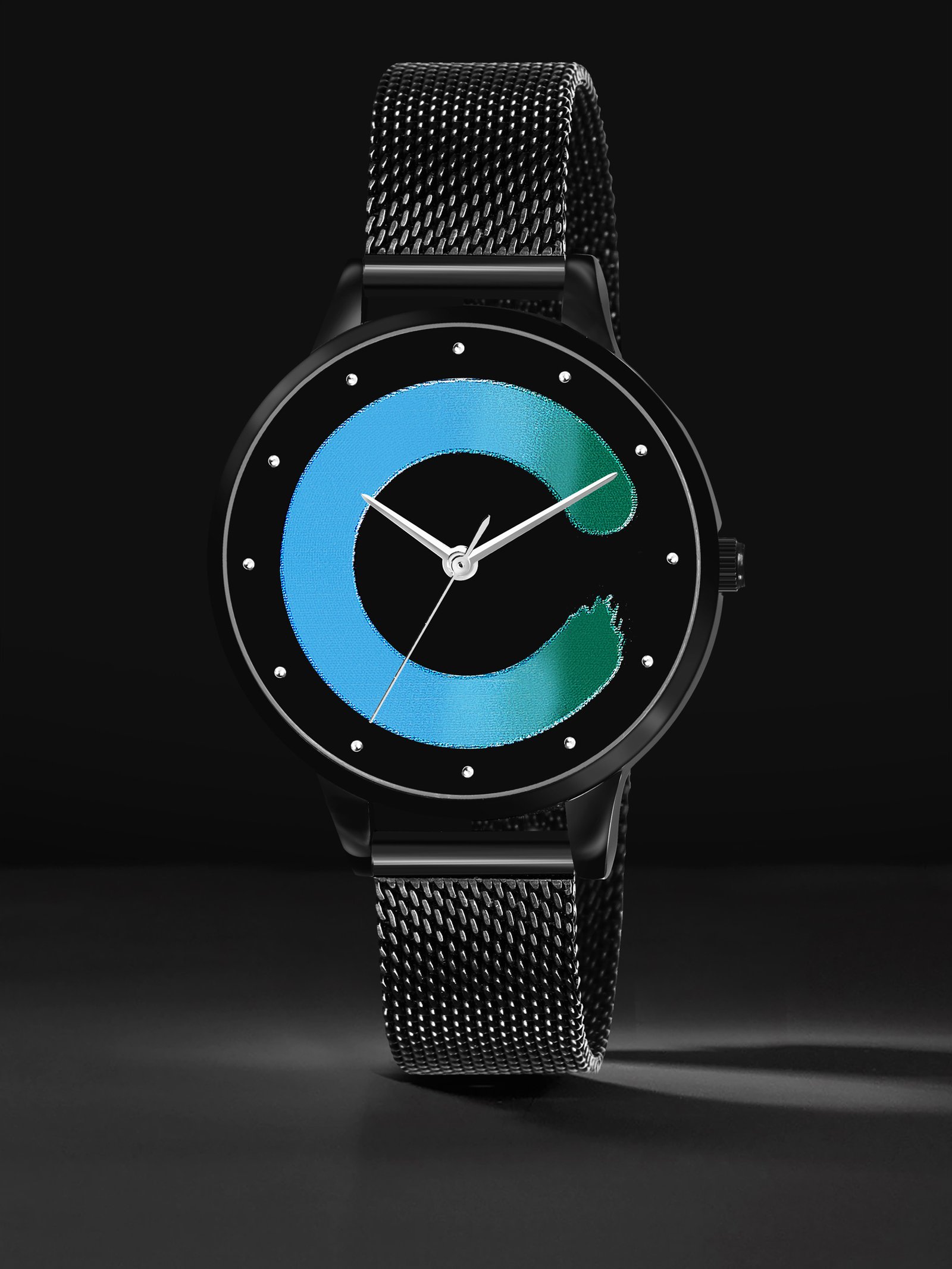 Blue Stylish Dial Analog Watch For Women LR352