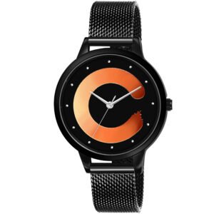 Orange Stylish Dial Analog Watch For Women LR353