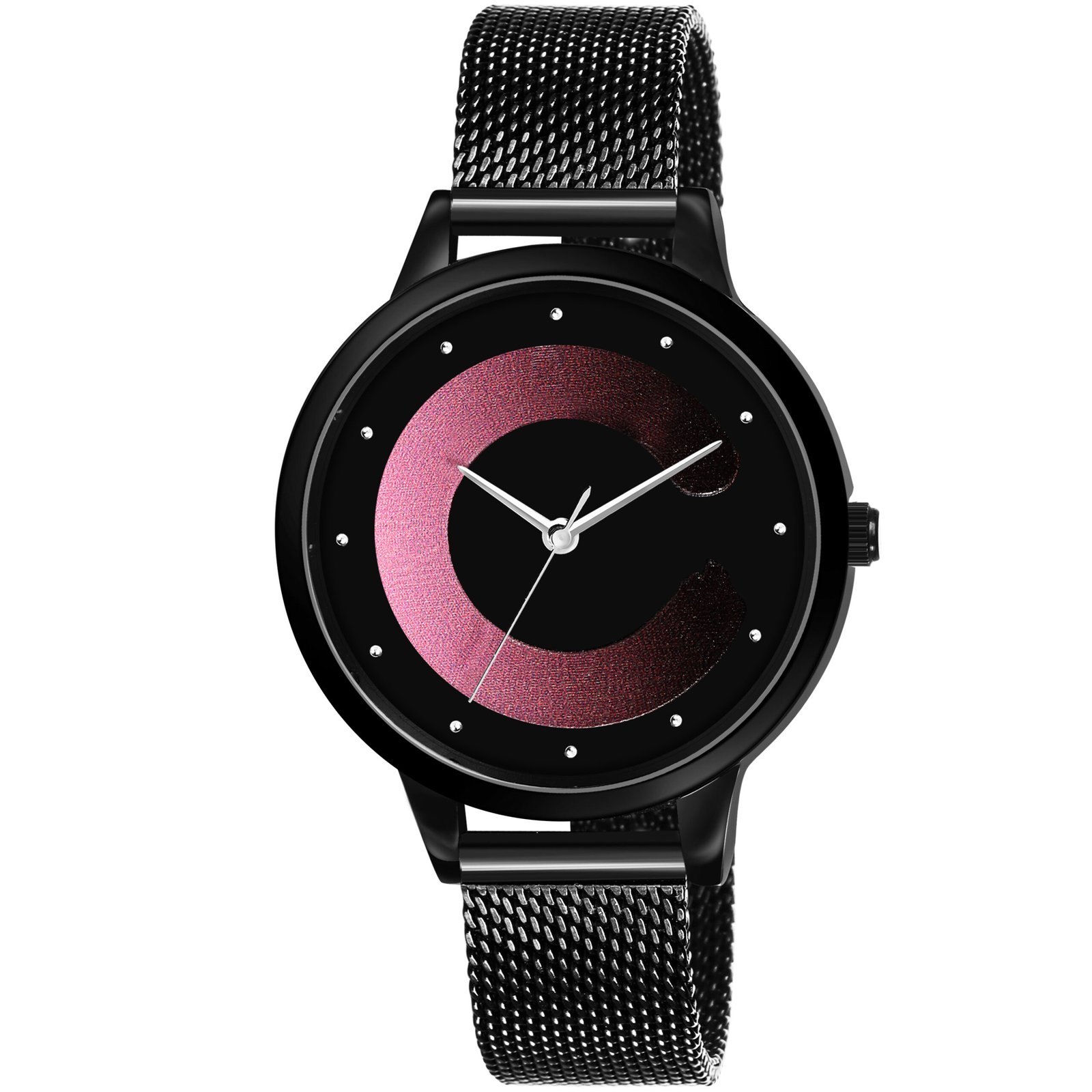 Pink Stylish Dial Analog Watch For Women LR355