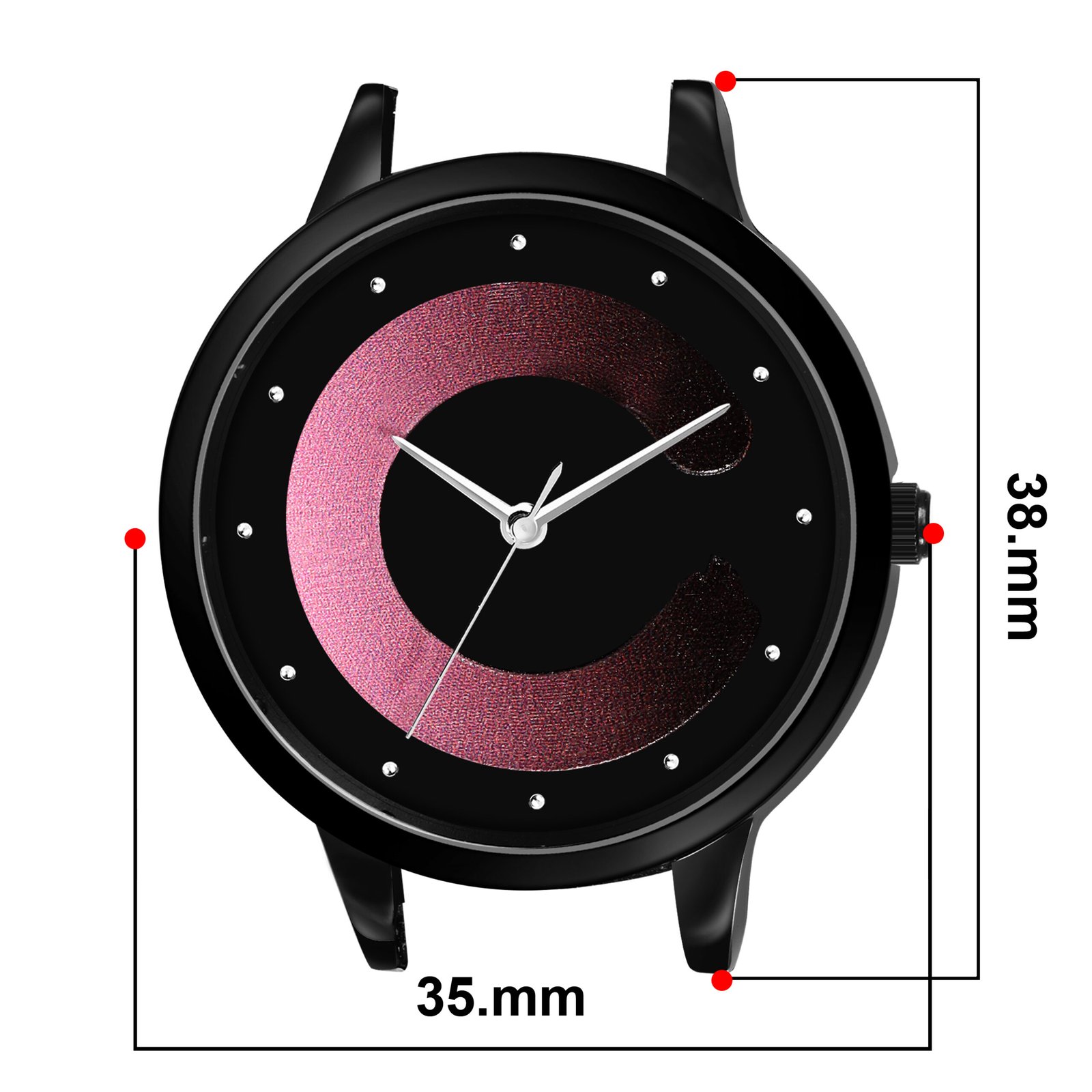 Pink Stylish Dial Analog Watch For Women LR355