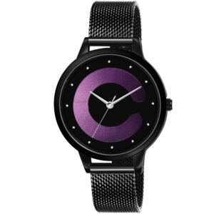 Purple Stylish Dial Analog Watch For Women LR356