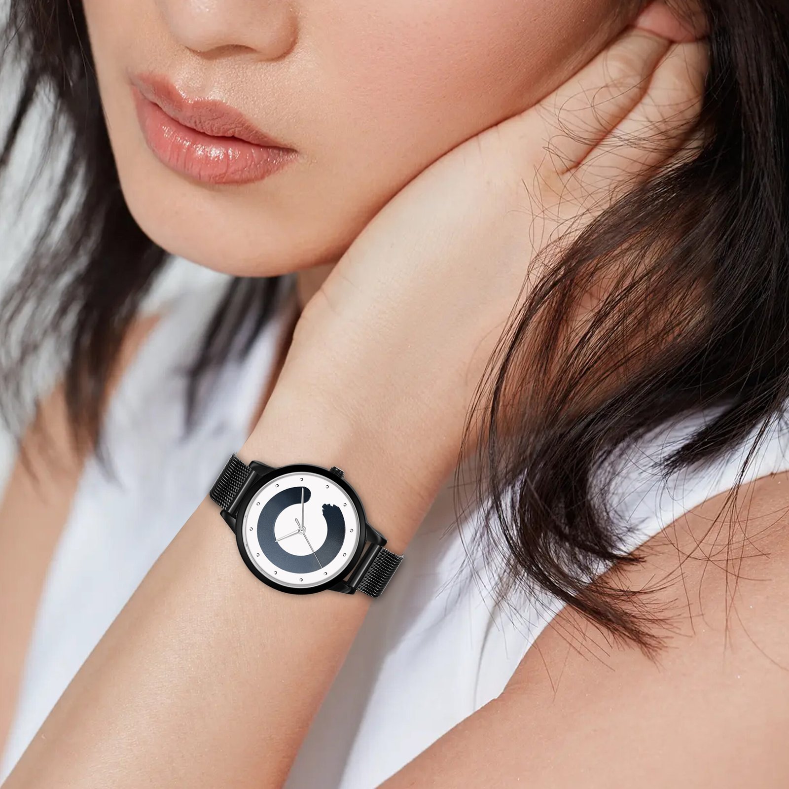 Grey Stylish Dial Analog Watch For Women LR357