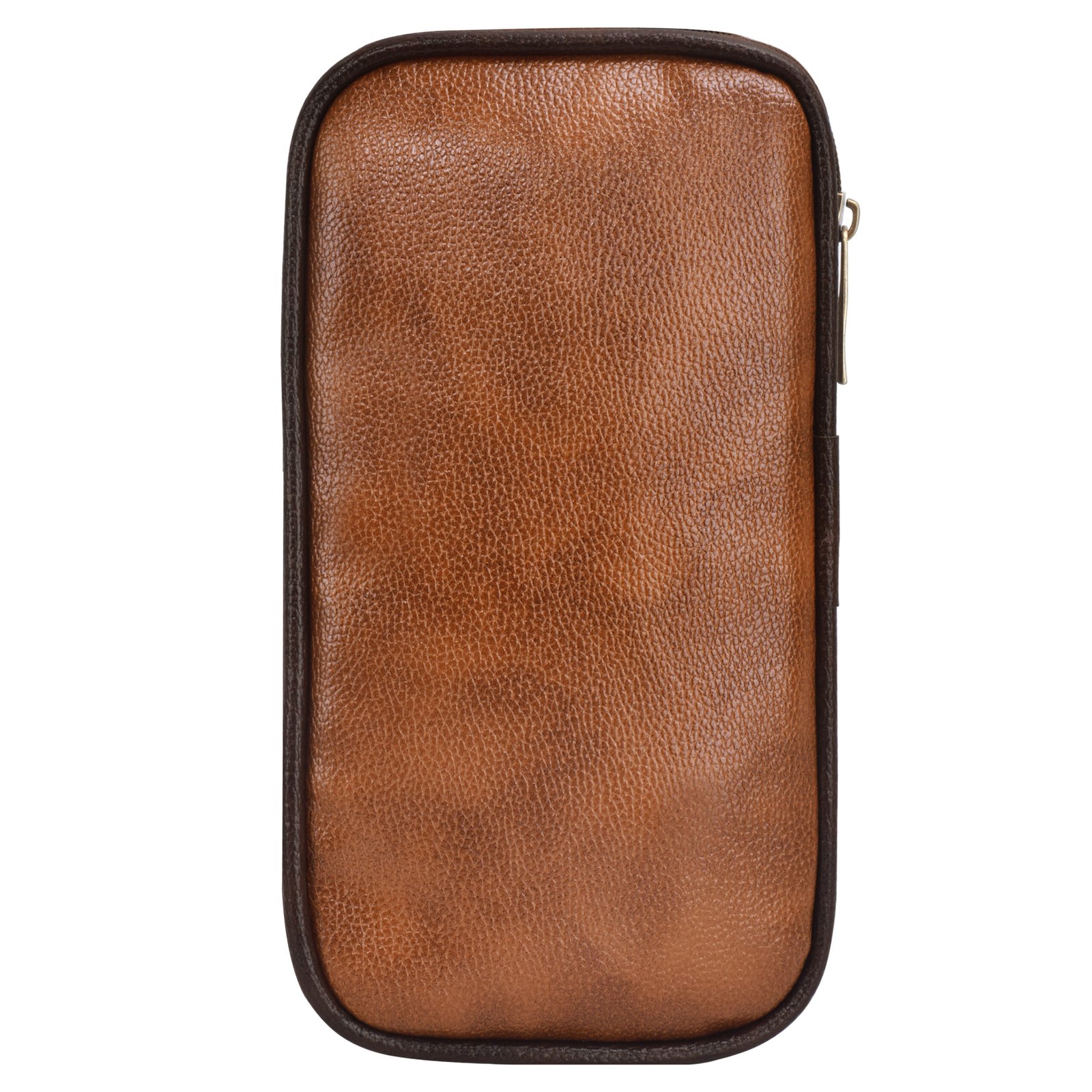Tan & Brown Faux Leather Family Passport Organizer OG02