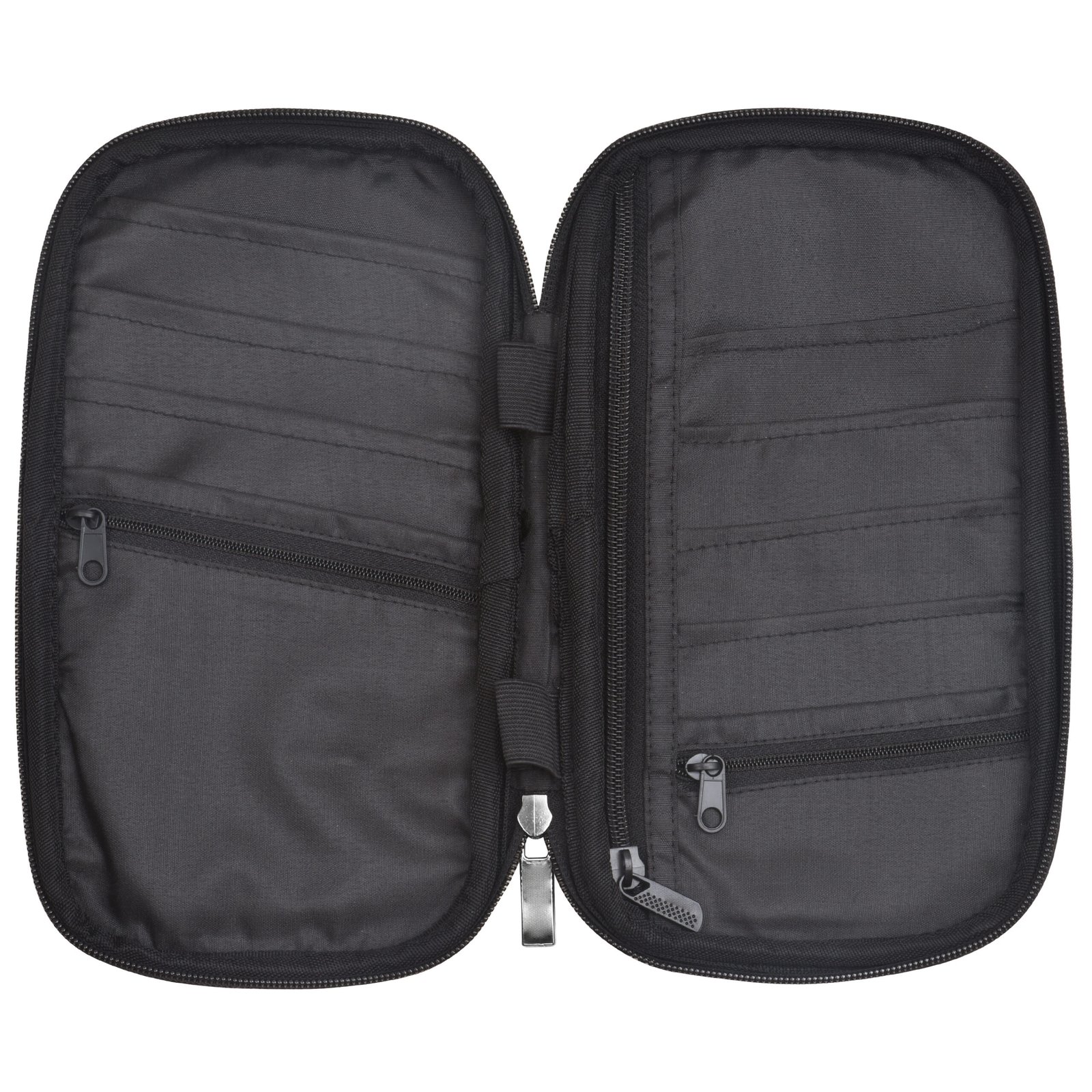 Black & Tan Faux Leather Family Passport Organizer OG04