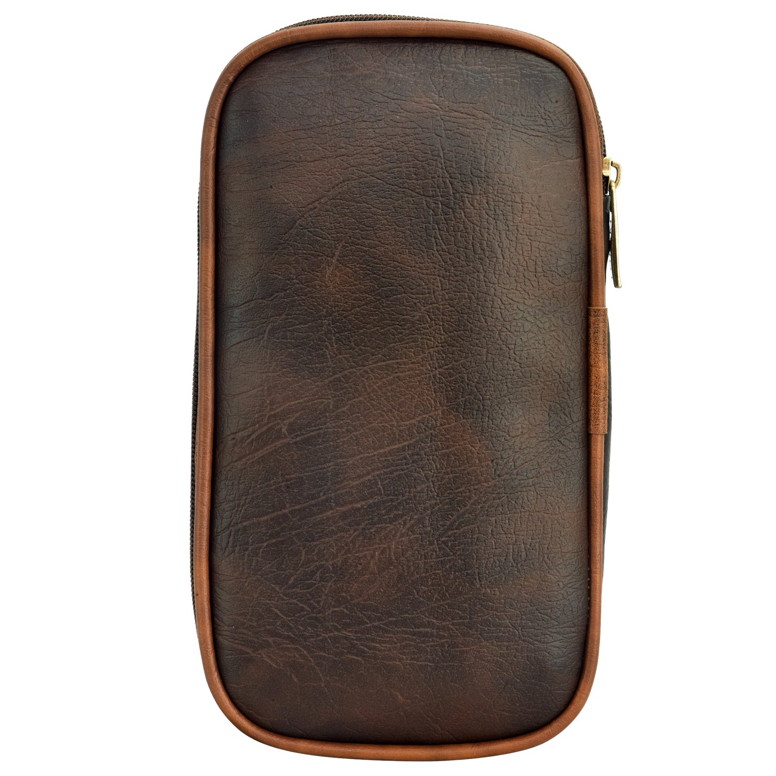 Brown & Tan Faux Leather Family Passport Organizer OG05