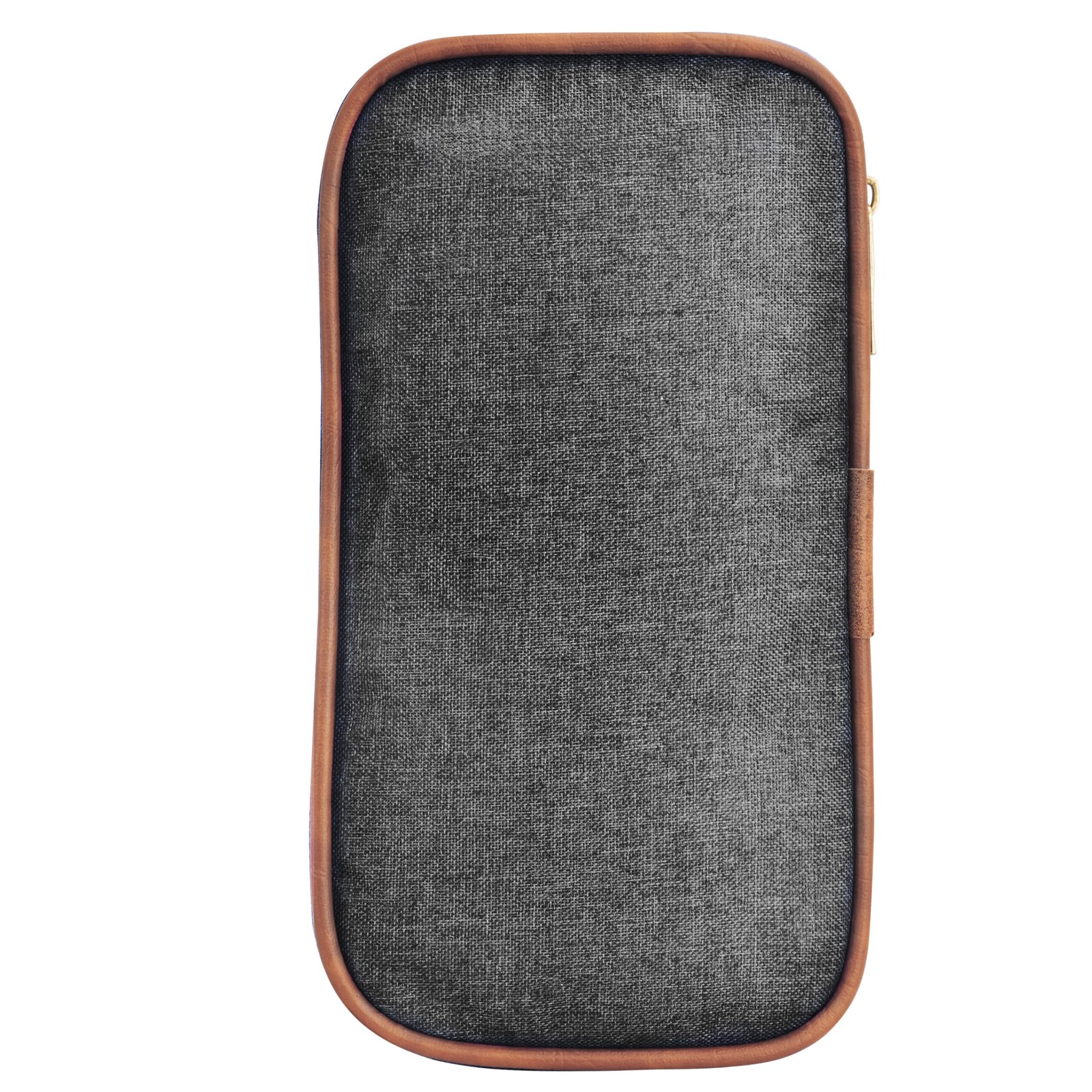 Grey & Tan Linen PVC Family Passport Organizer OG07