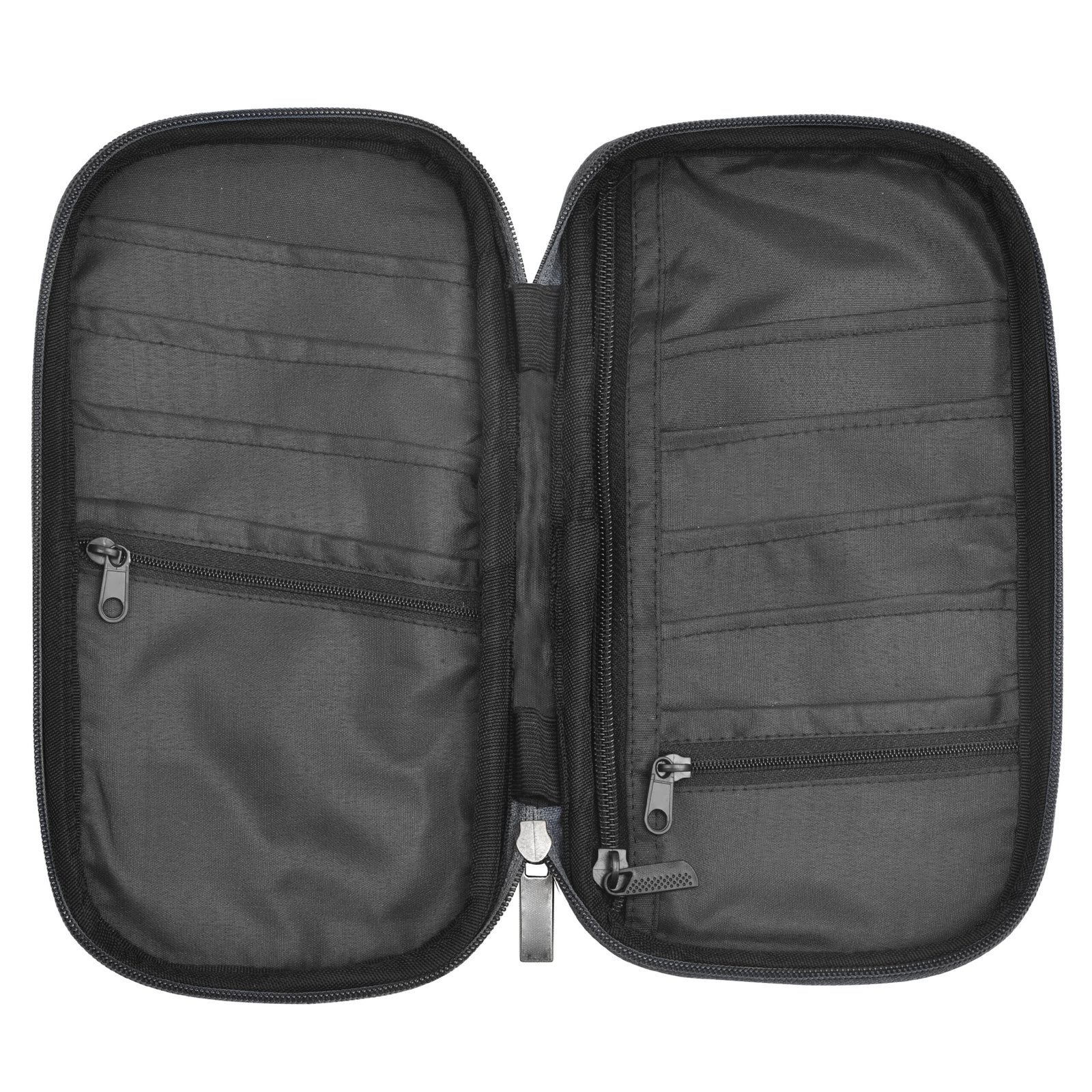 Grey & Tan Linen PVC Family Passport Organizer OG07